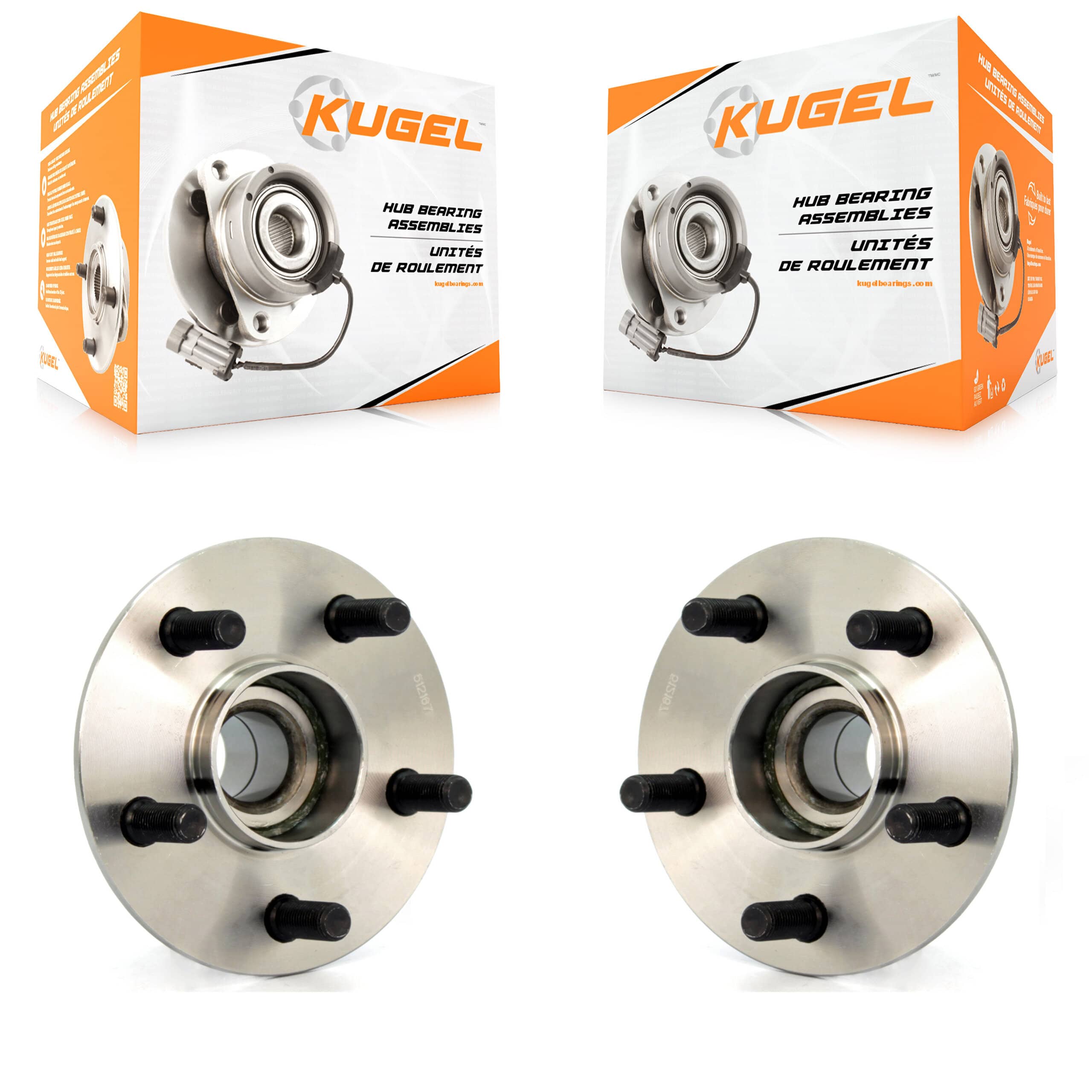 Kugel - K70-100579 - Rear Wheel Bearing and Hub Assembly Kits