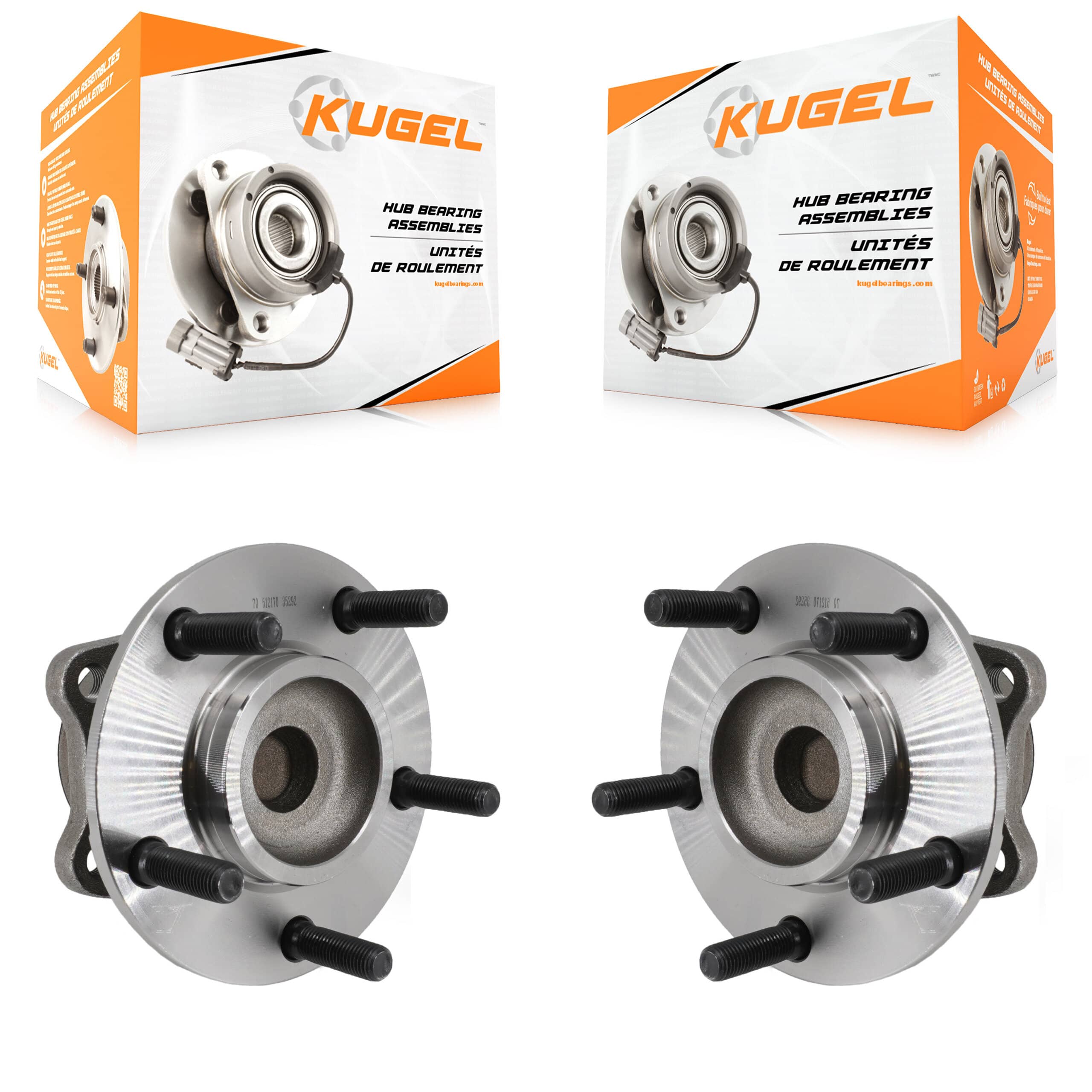Kugel - K70-100581 - Rear Wheel Bearing and Hub Assembly Kits