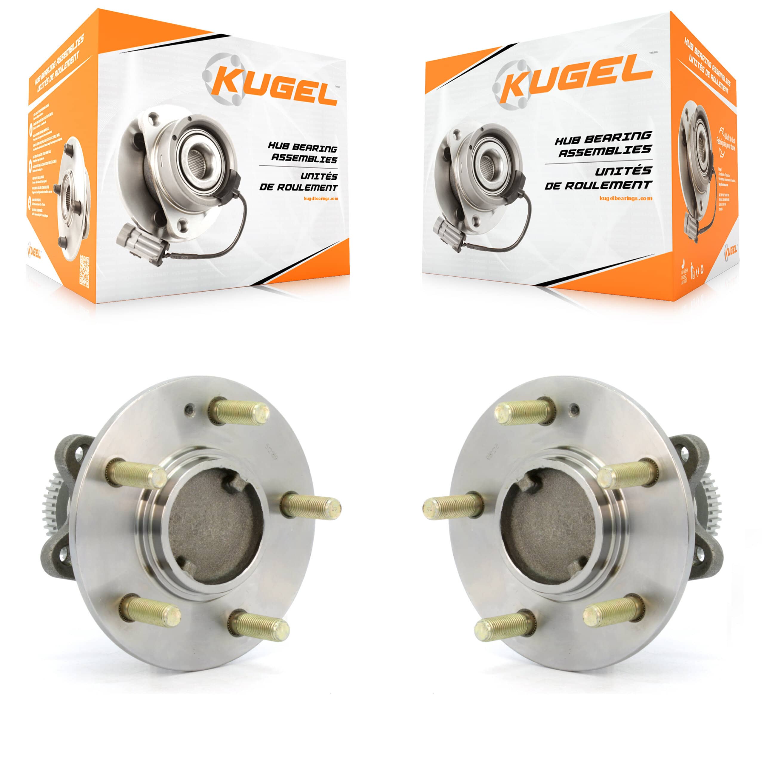 Kugel - K70-100592 - Rear Wheel Bearing and Hub Assembly Kits
