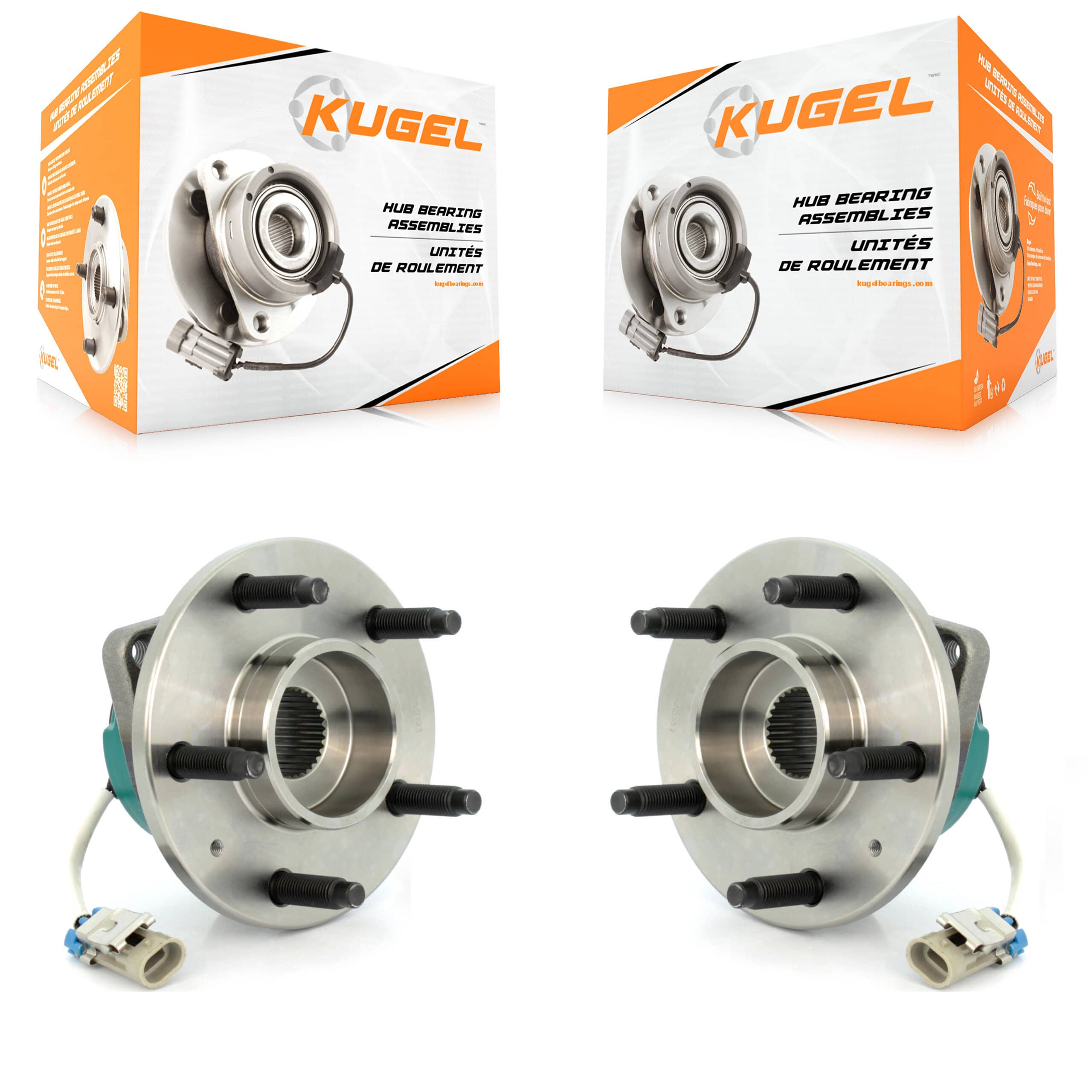 Kugel - K70-100607 - Rear Wheel Bearing and Hub Assembly Kits