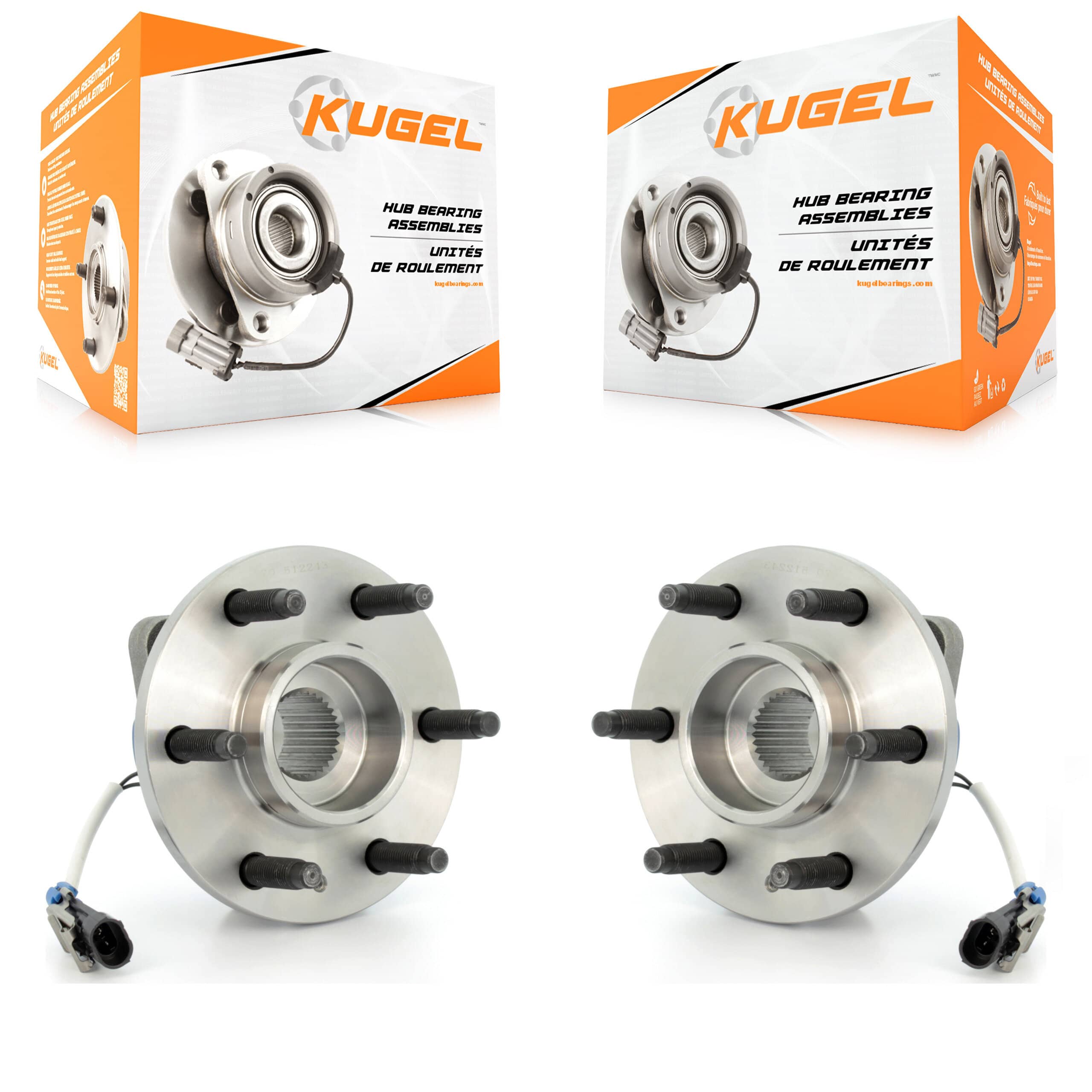 Kugel - K70-100615 - Rear Wheel Bearing and Hub Assembly Kits