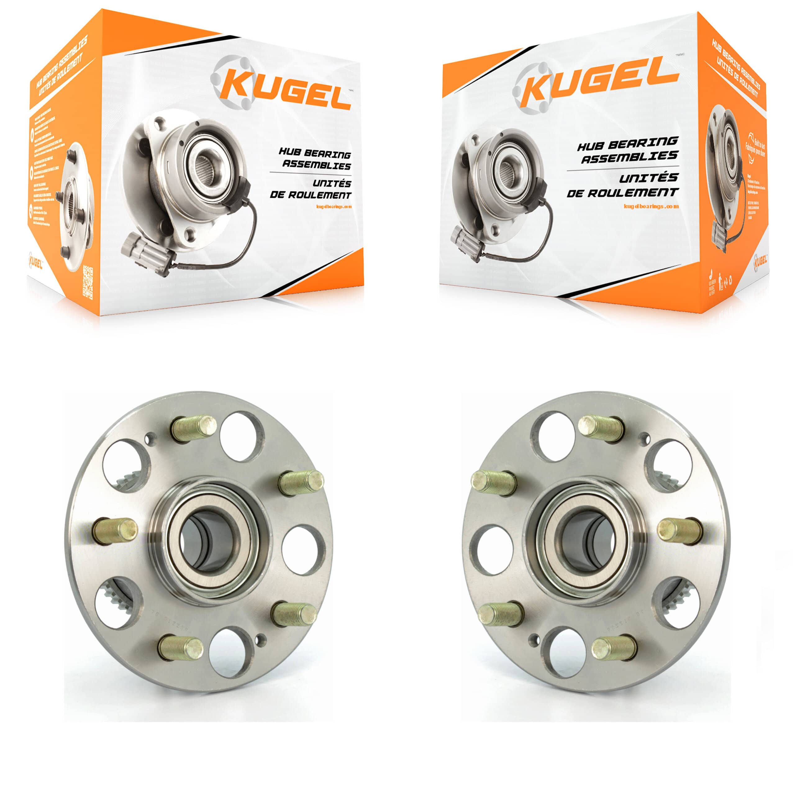 Kugel - K70-100622 - Rear Wheel Bearing and Hub Assembly Kits