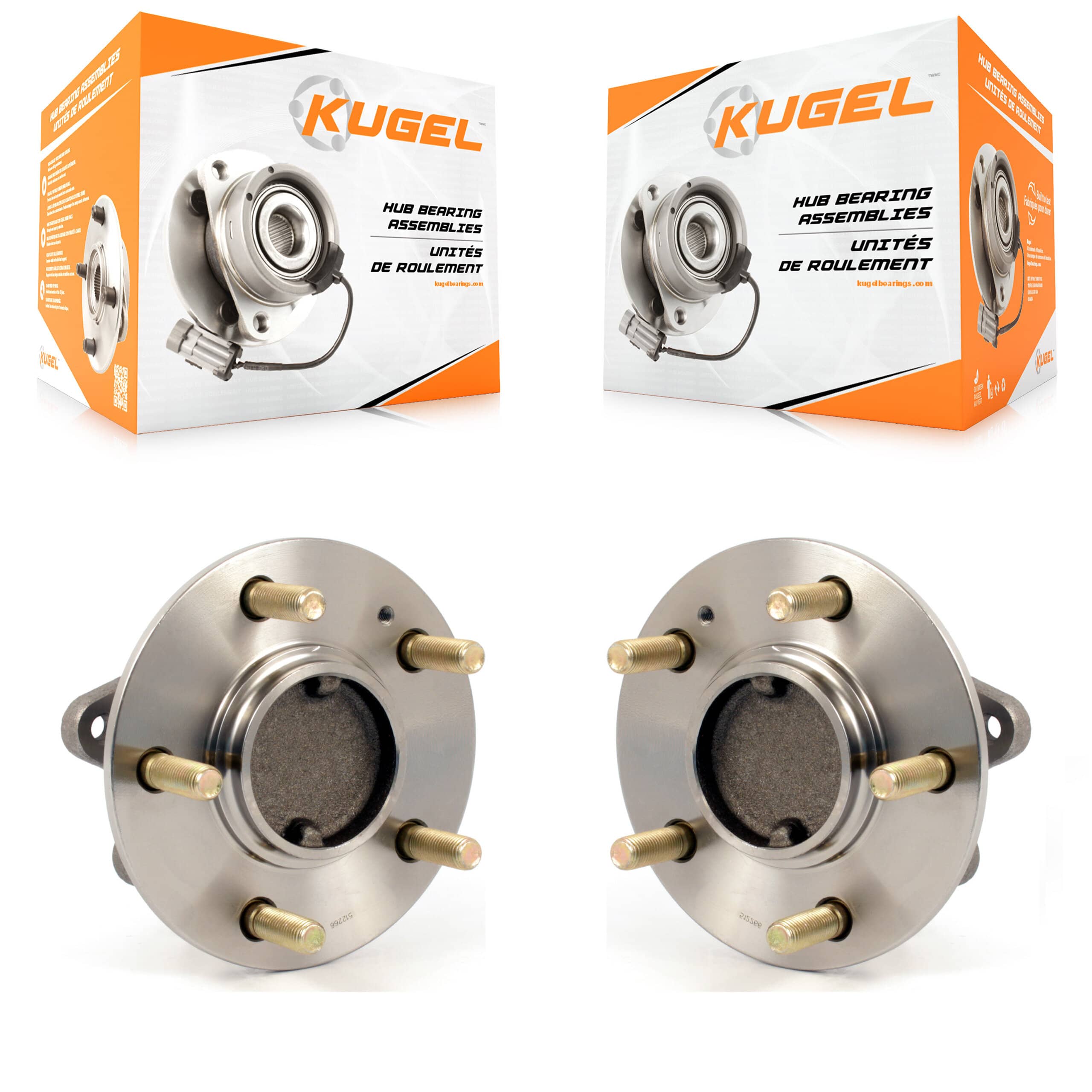 Kugel - K70-100624 - Rear Wheel Bearing and Hub Assembly Kits