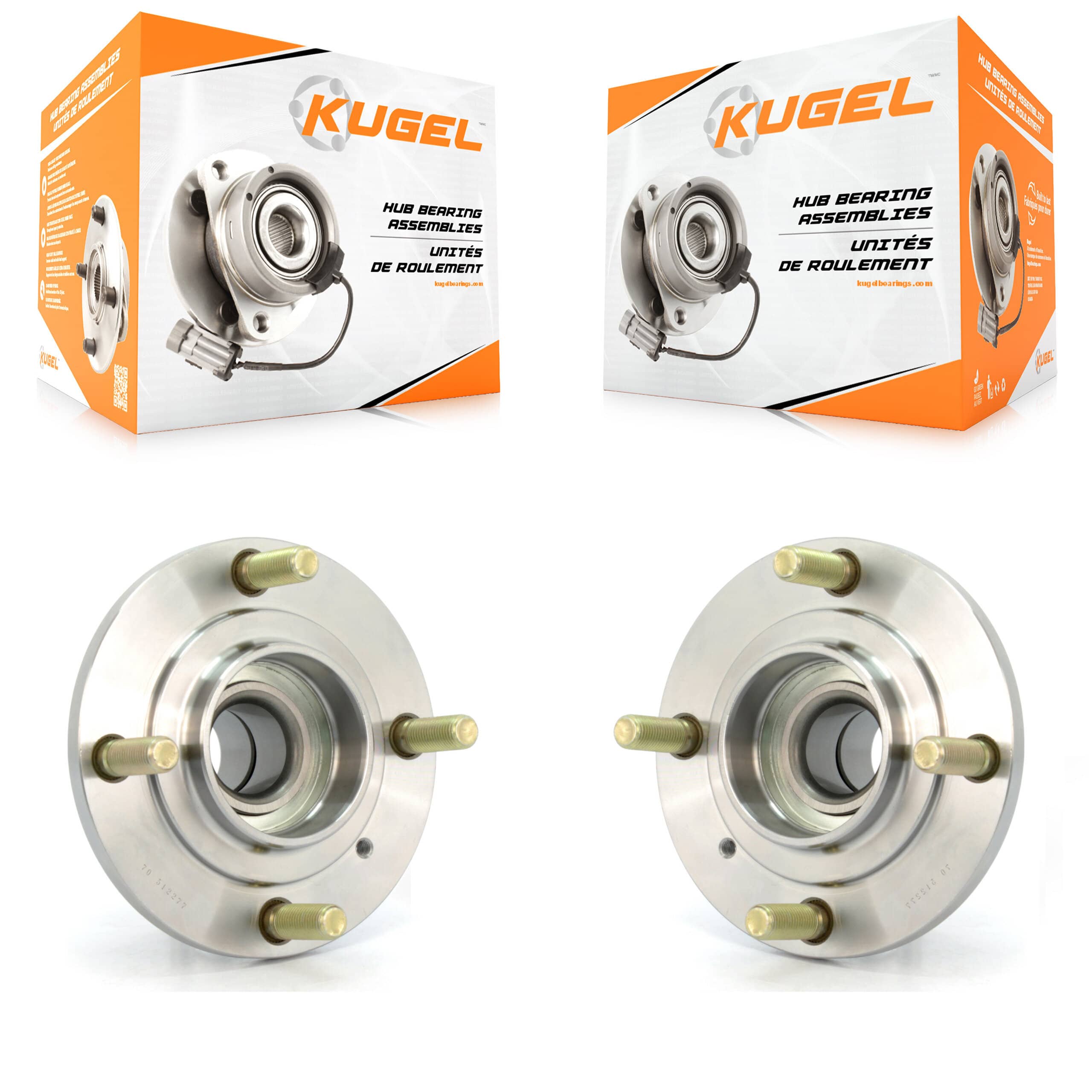 Kugel - K70-100631 - Rear Wheel Bearing and Hub Assembly Kits