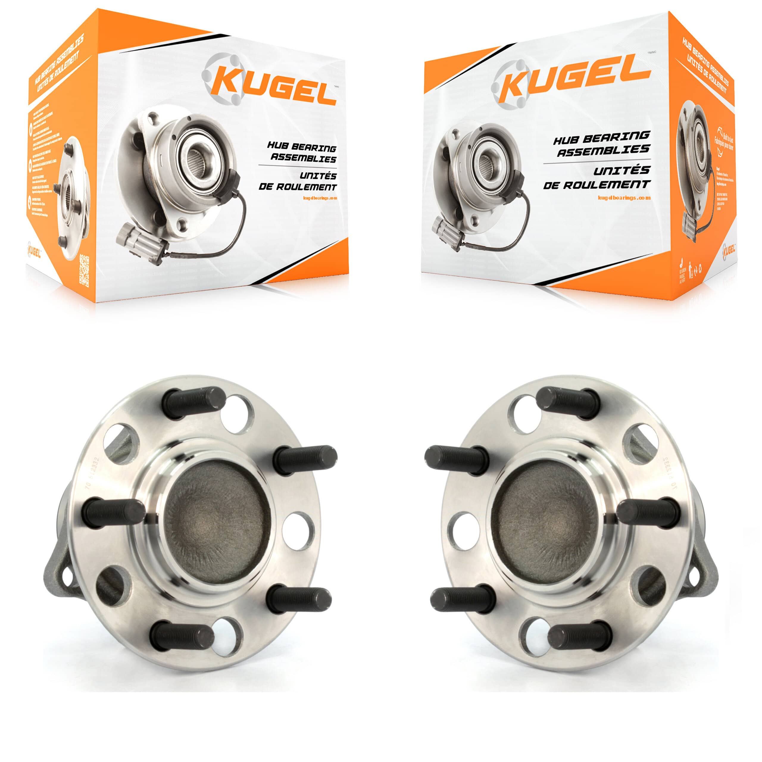 Kugel - K70-100667 - Rear Wheel Bearing and Hub Assembly Kits