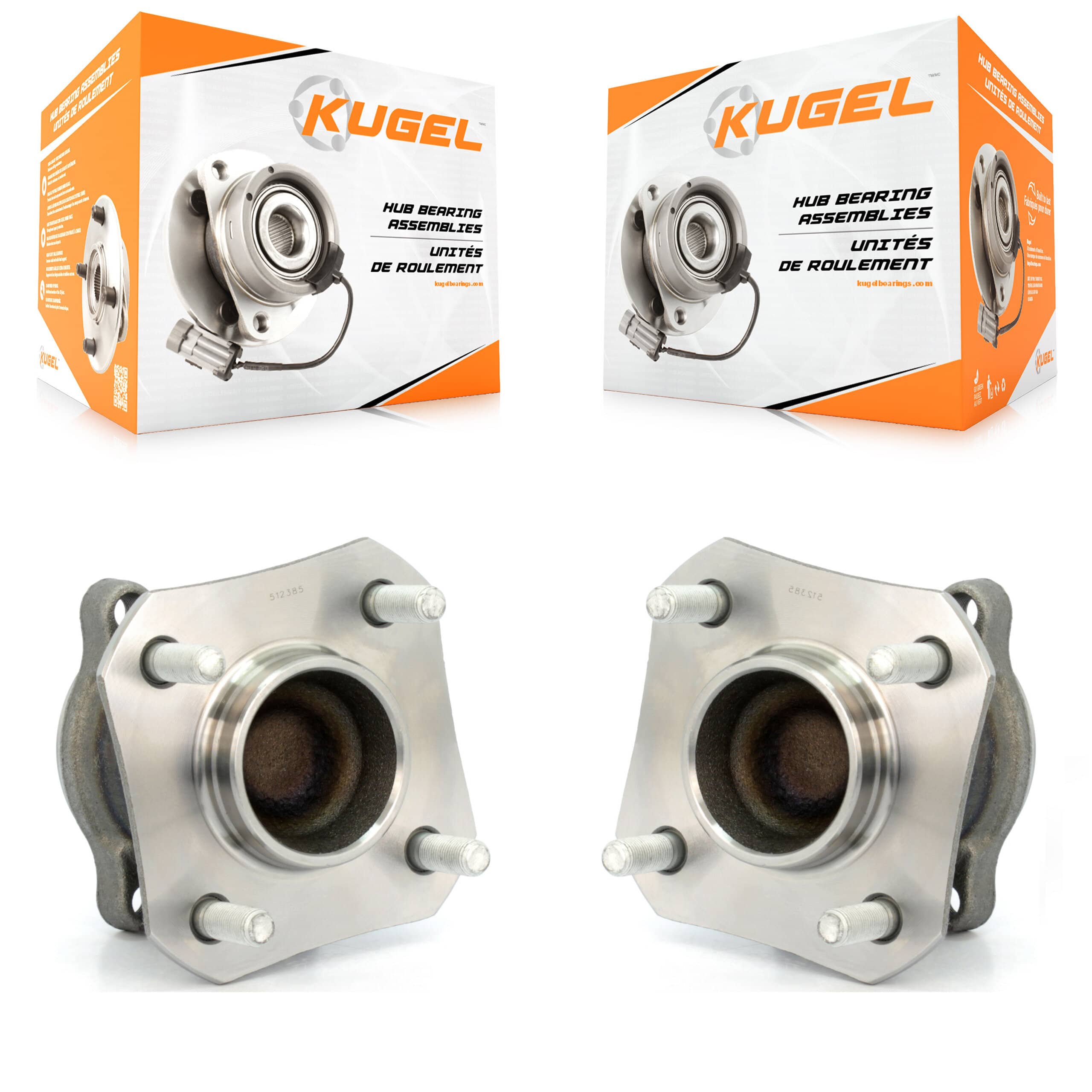 Kugel - K70-100703 - Rear Wheel Bearing and Hub Assembly Kits