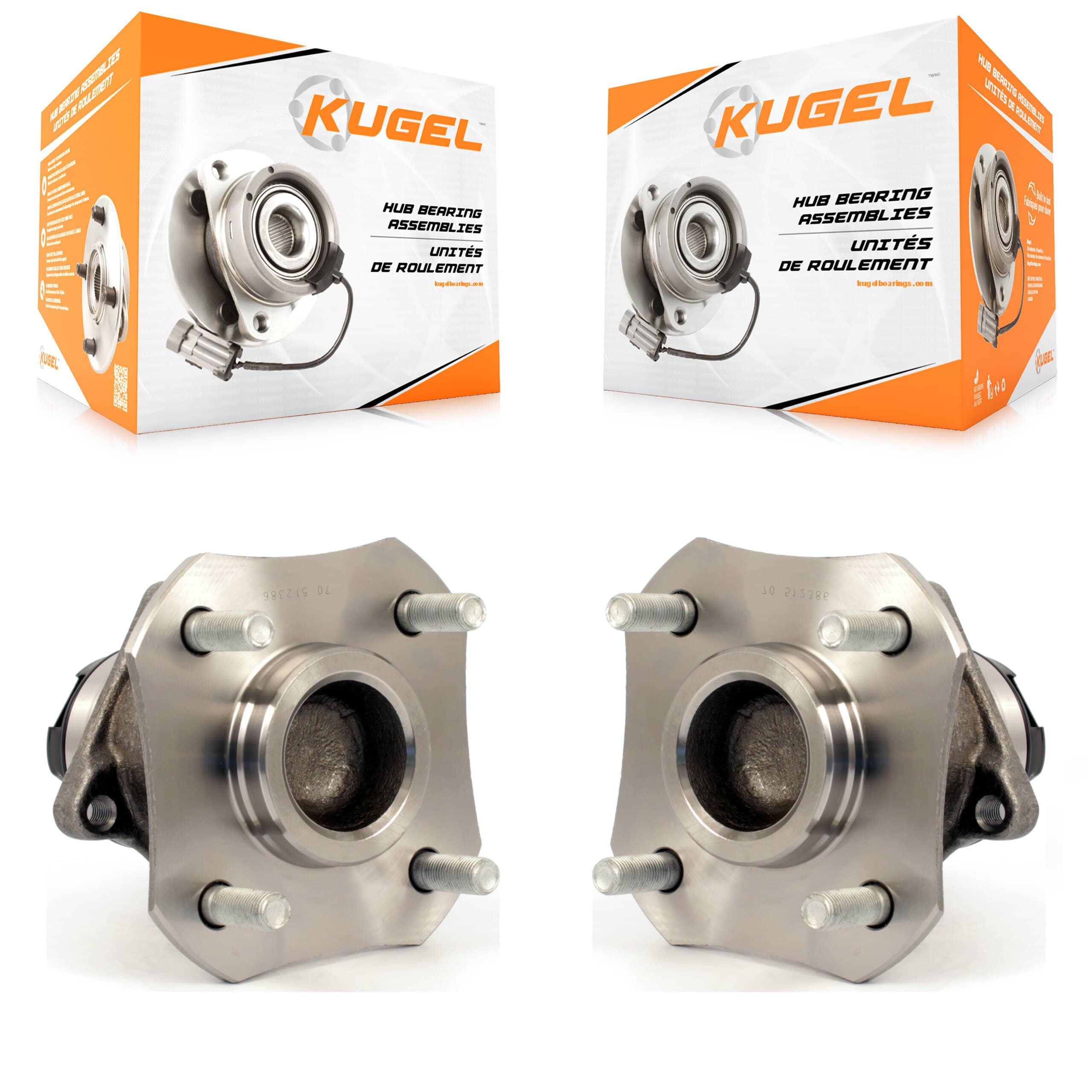 Kugel - K70-100704 - Rear Wheel Bearing and Hub Assembly Kits