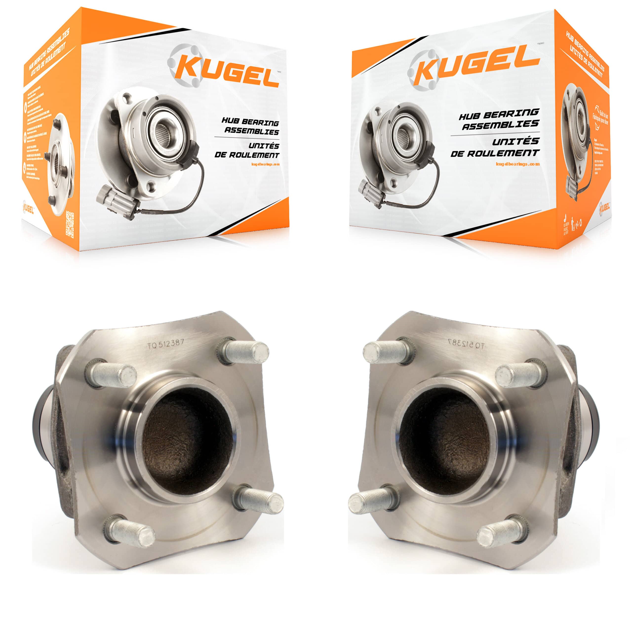 Kugel - K70-100705 - Rear Wheel Bearing and Hub Assembly Kits