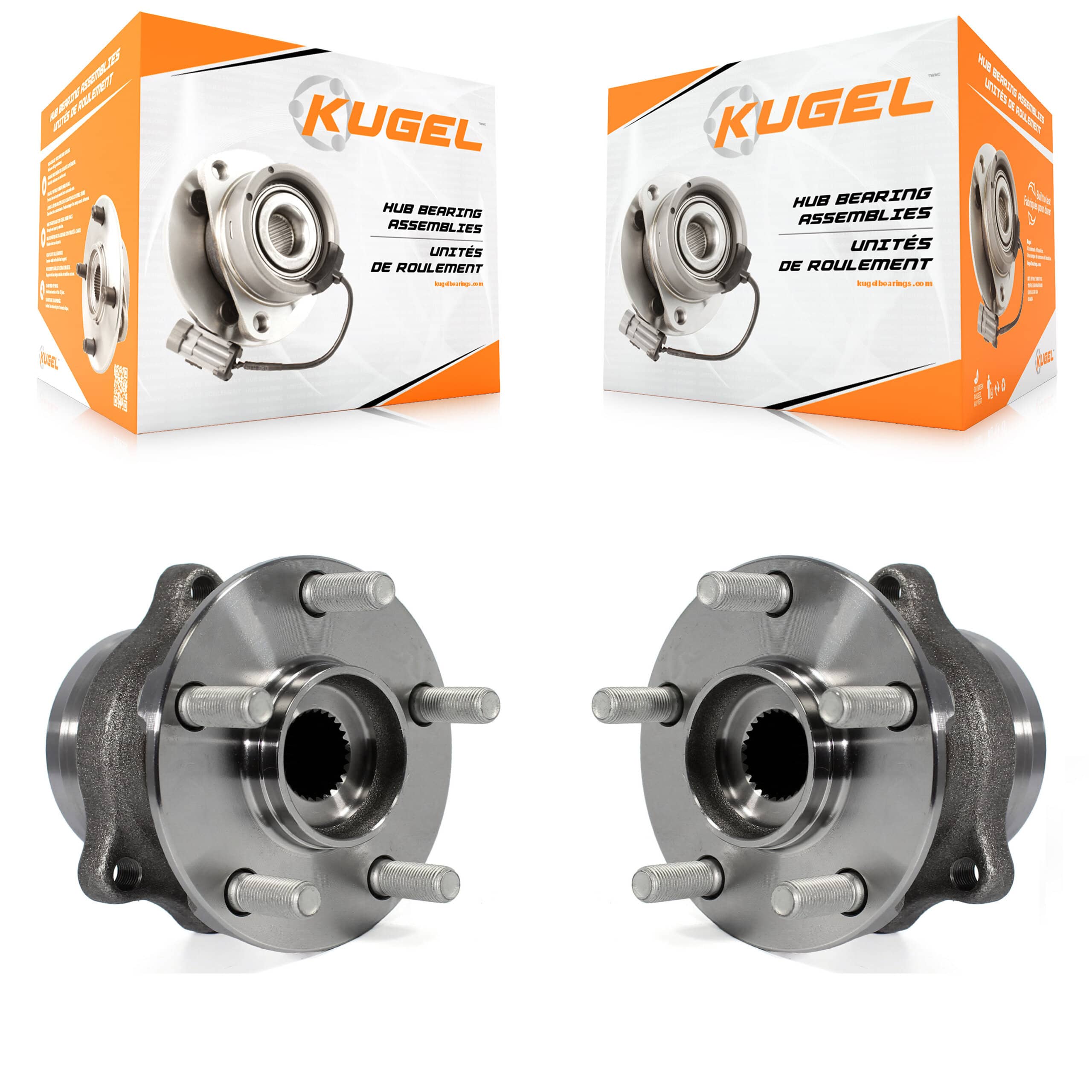 Kugel - K70-100758 - Rear Wheel Bearing and Hub Assembly Kits