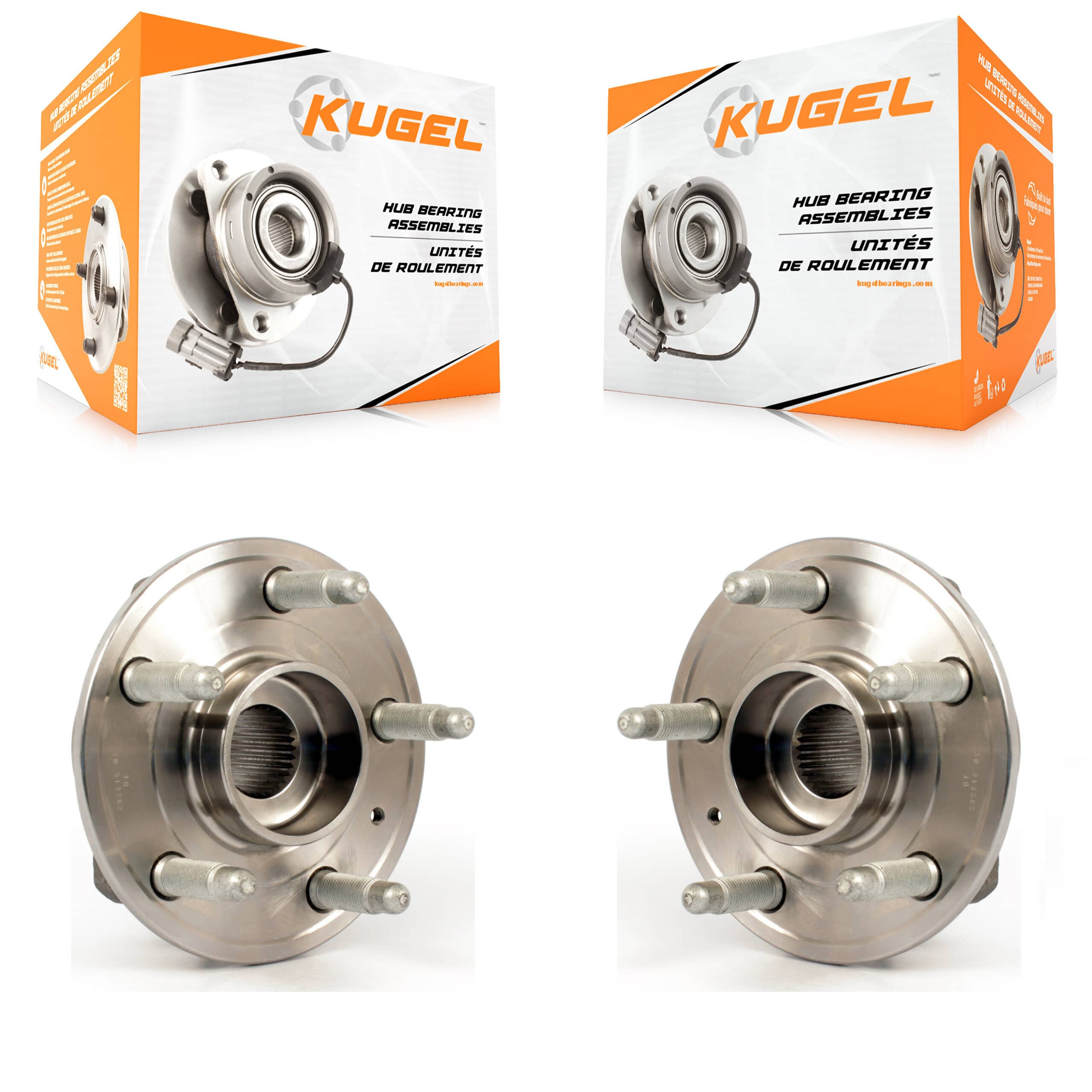 Kugel - K70-100778 - Rear Wheel Bearing and Hub Assembly Kits