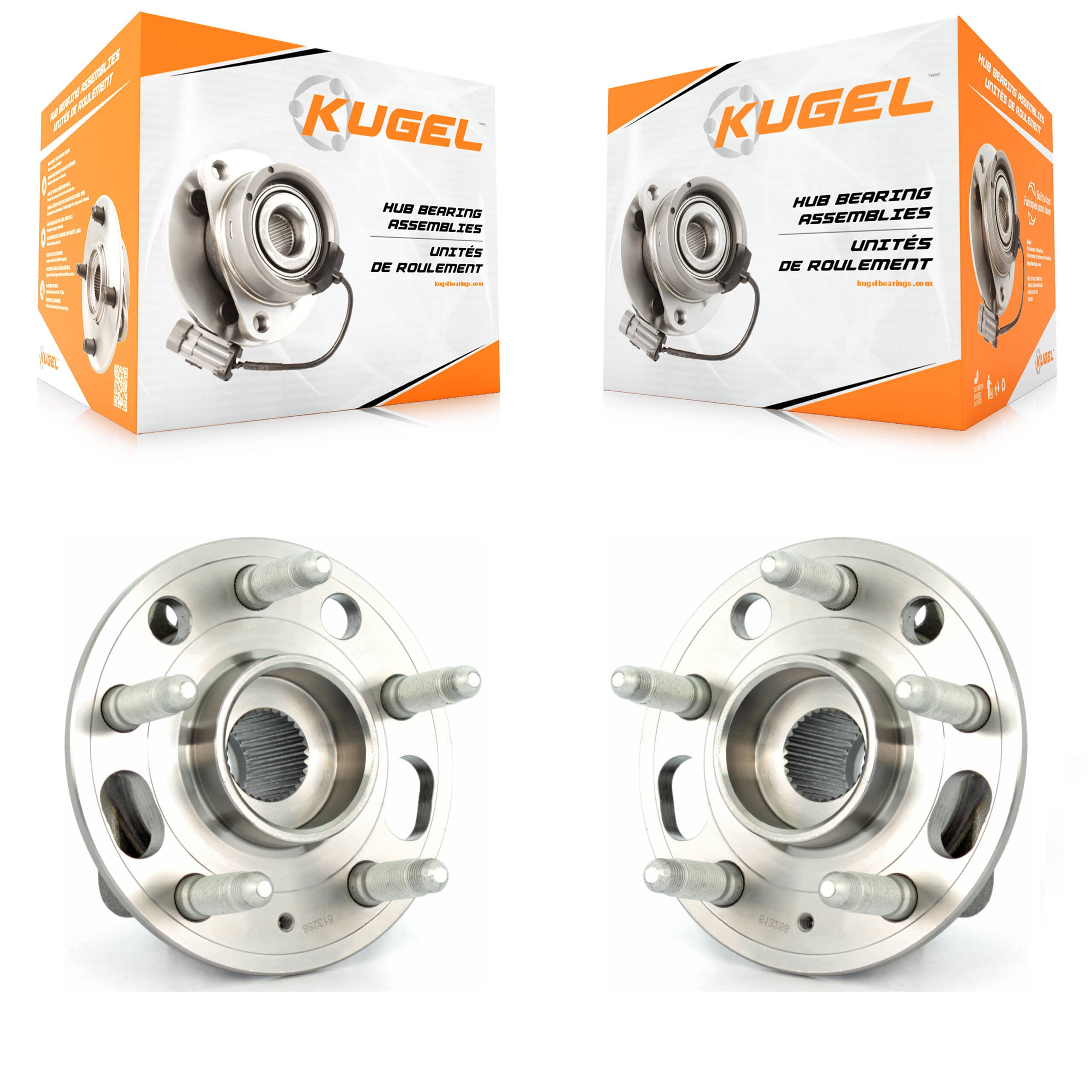 Kugel - K70-100779 - Rear Wheel Bearing and Hub Assembly Kits
