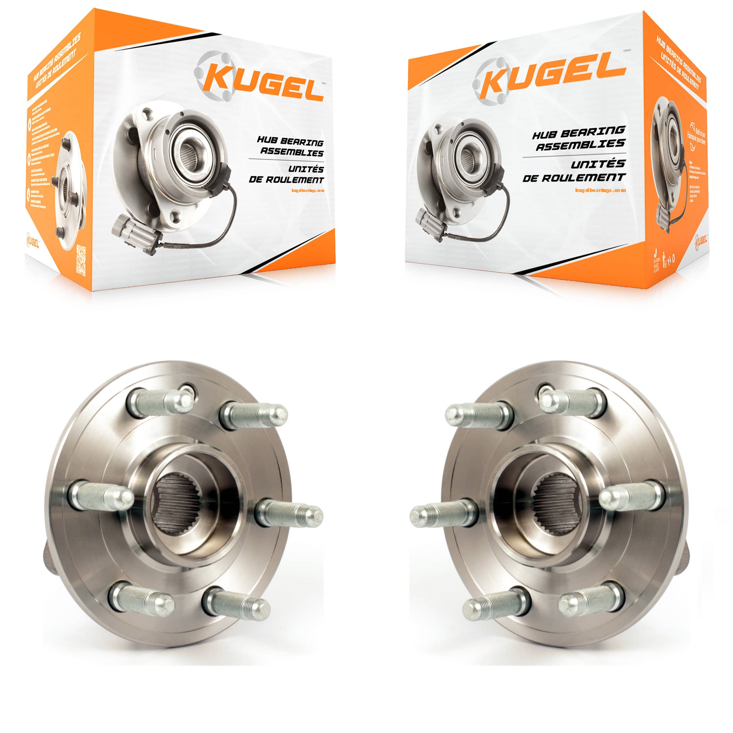 Kugel - K70-100780 - Rear Wheel Bearing and Hub Assembly Kits