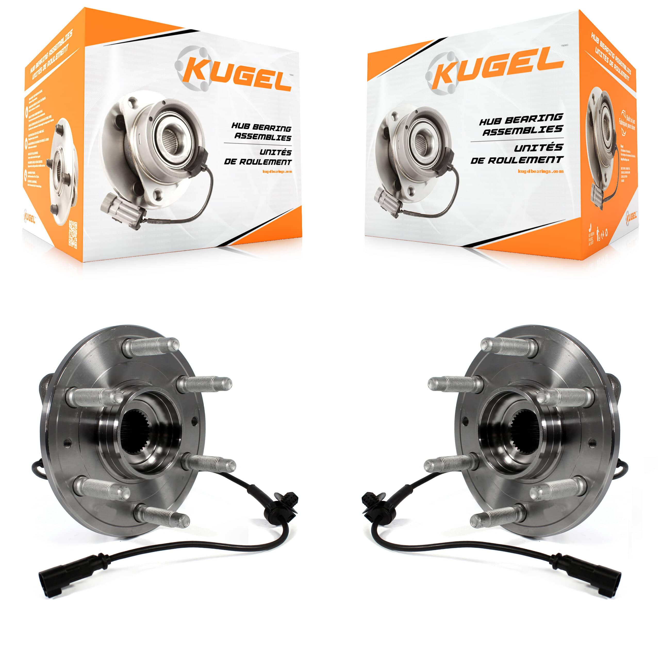 Kugel - K70-100783 - Rear Wheel Bearing and Hub Assembly Kits