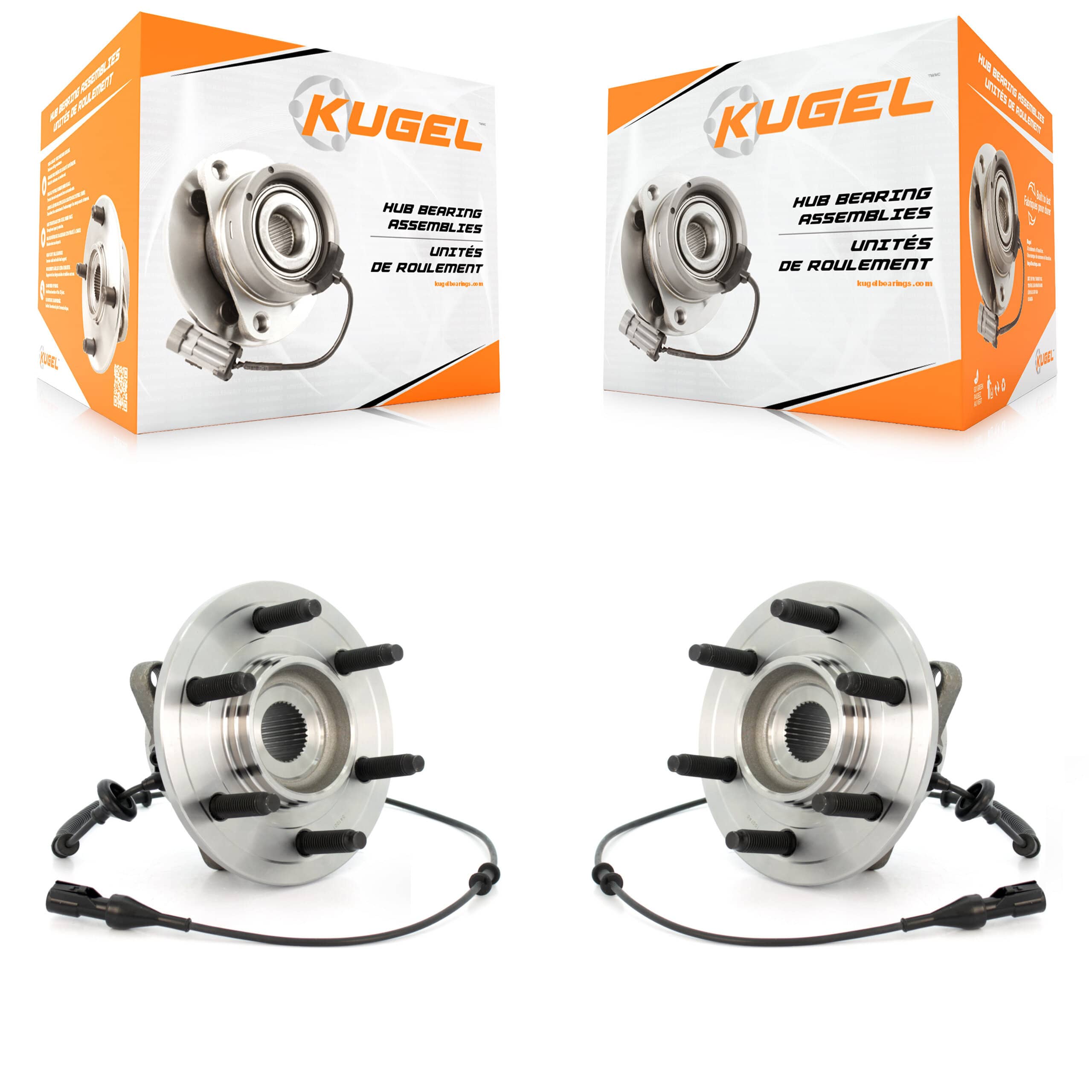 Kugel - K70-100784 - Rear Wheel Bearing and Hub Assembly Kits