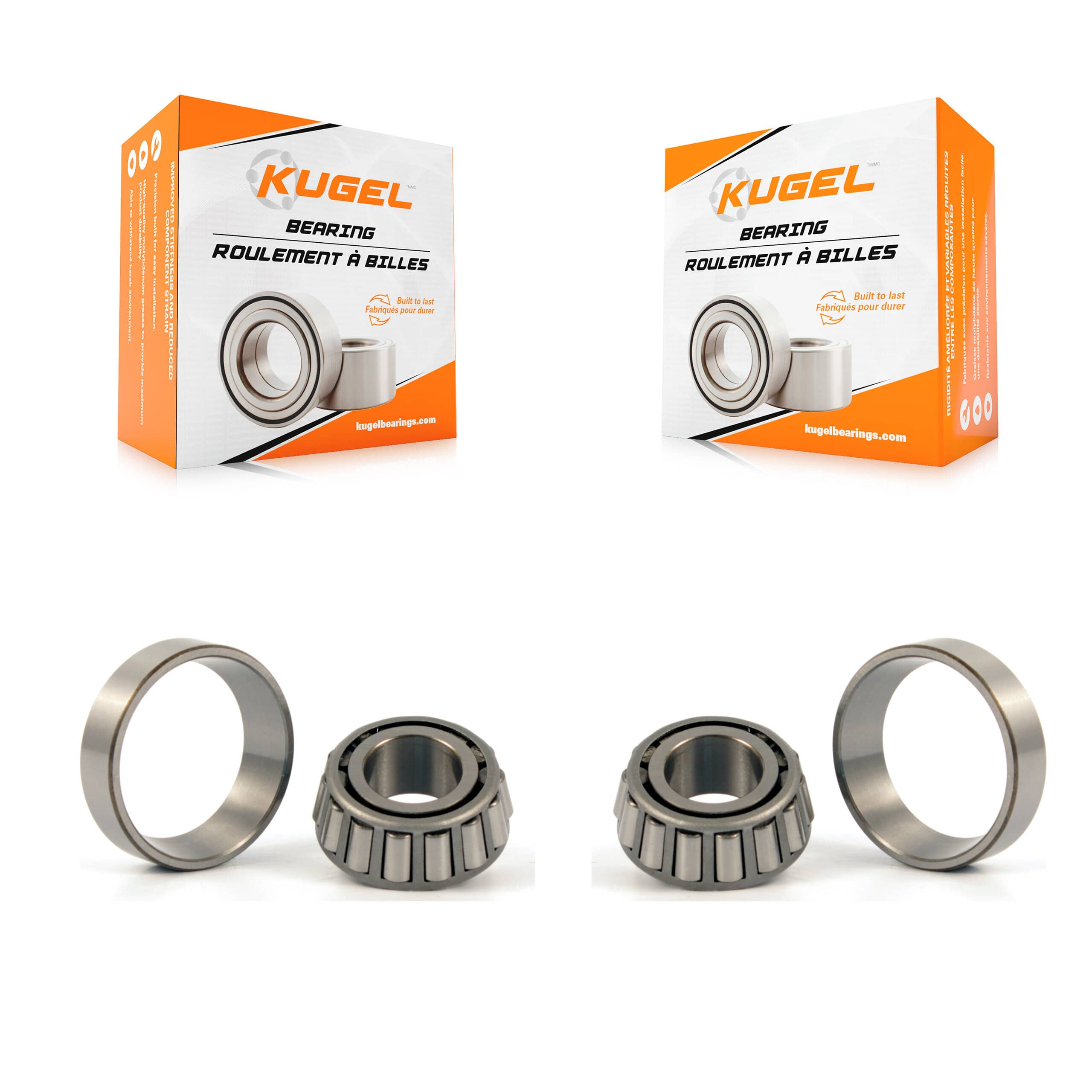 Kugel - K70-101125 - Rear Outer Wheel Bearing and Race Set Kits
