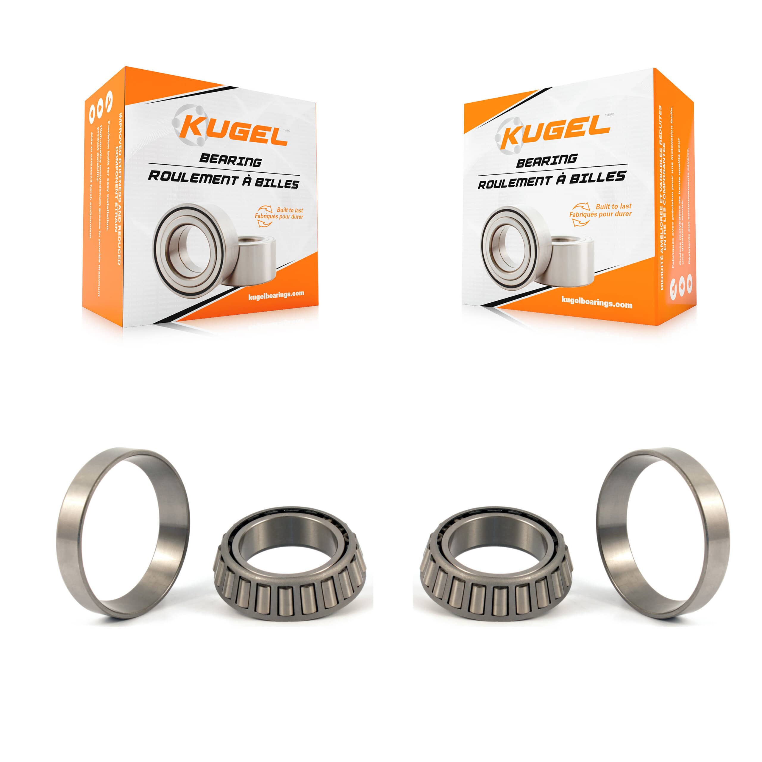 Kugel - K70-101126 - Rear Outer Wheel Bearing and Race Set Kits