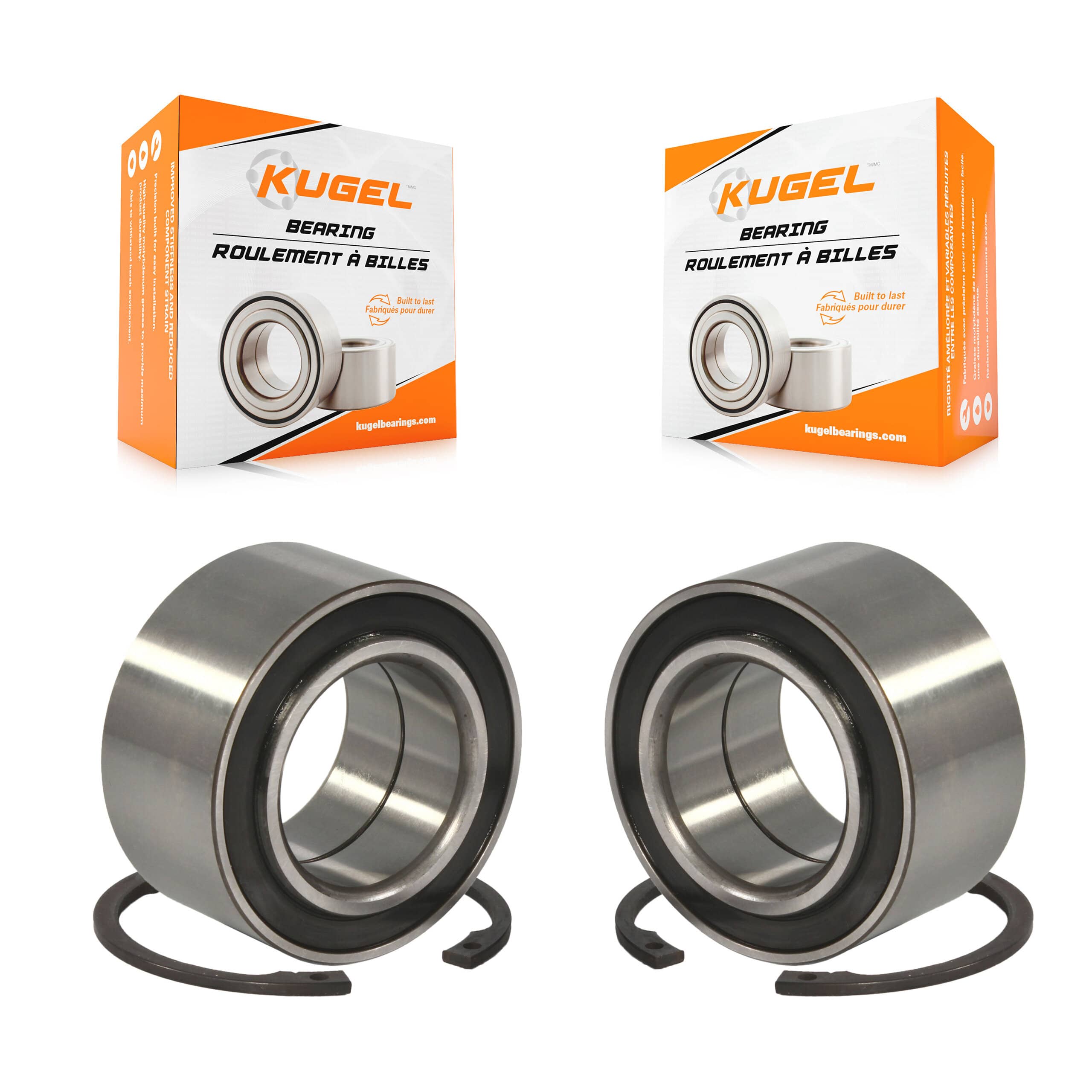 Kugel - K70-101318 - Front Inner Wheel Bearing and Race Set Kits