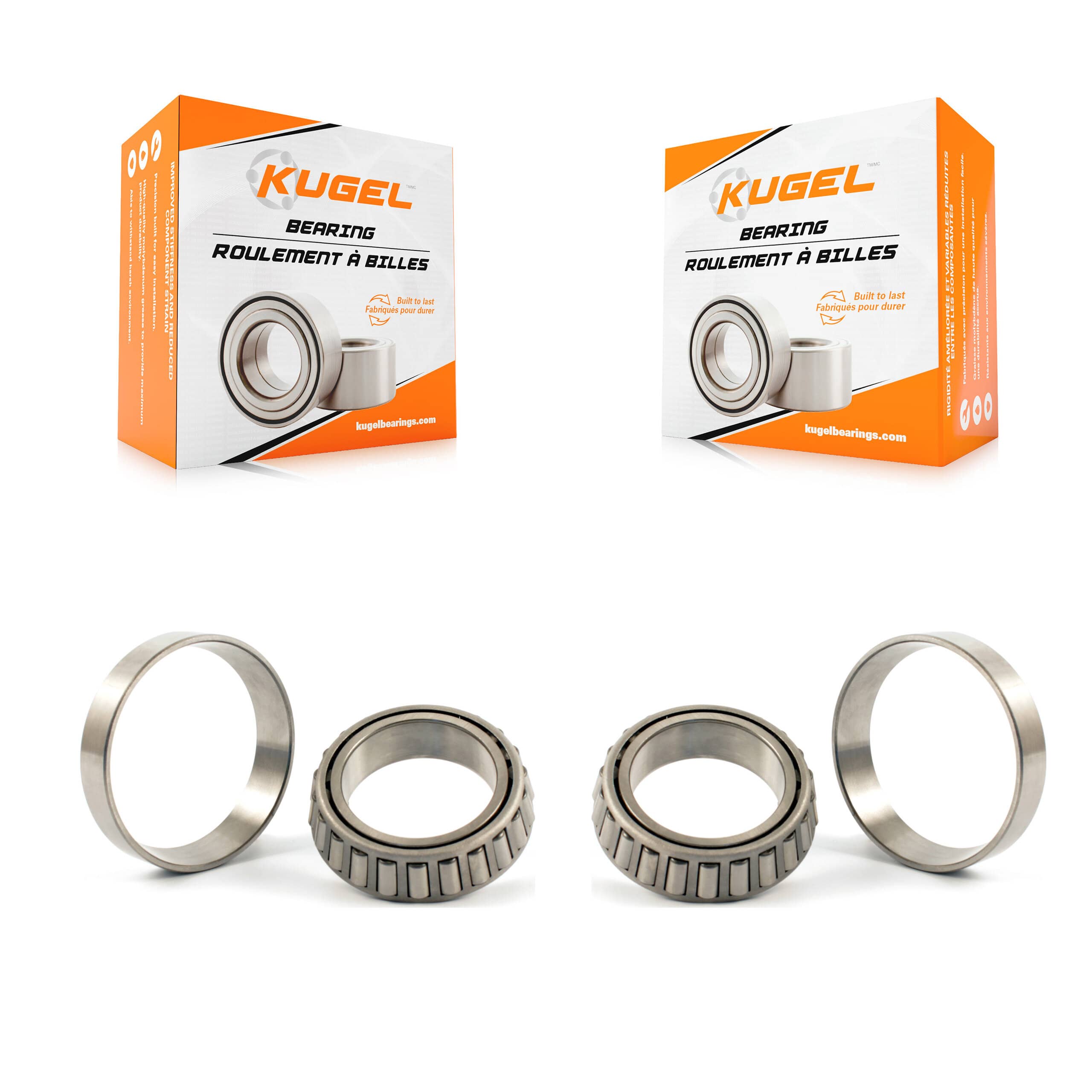 Kugel - K70-101327 - Front Inner Wheel Bearing and Race Set Kits