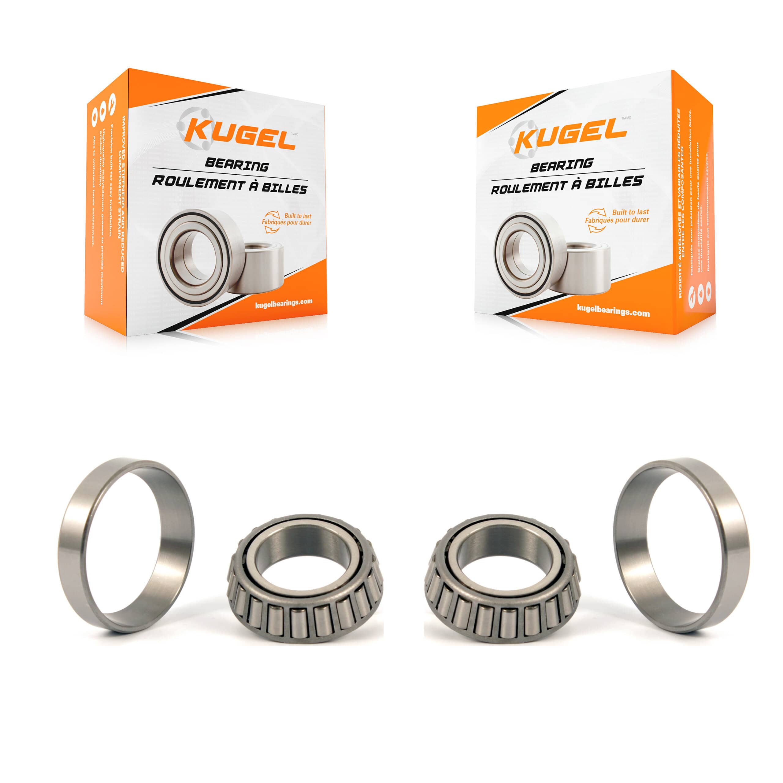Kugel - K70-101328 - Front Inner Wheel Bearing and Race Set Kits