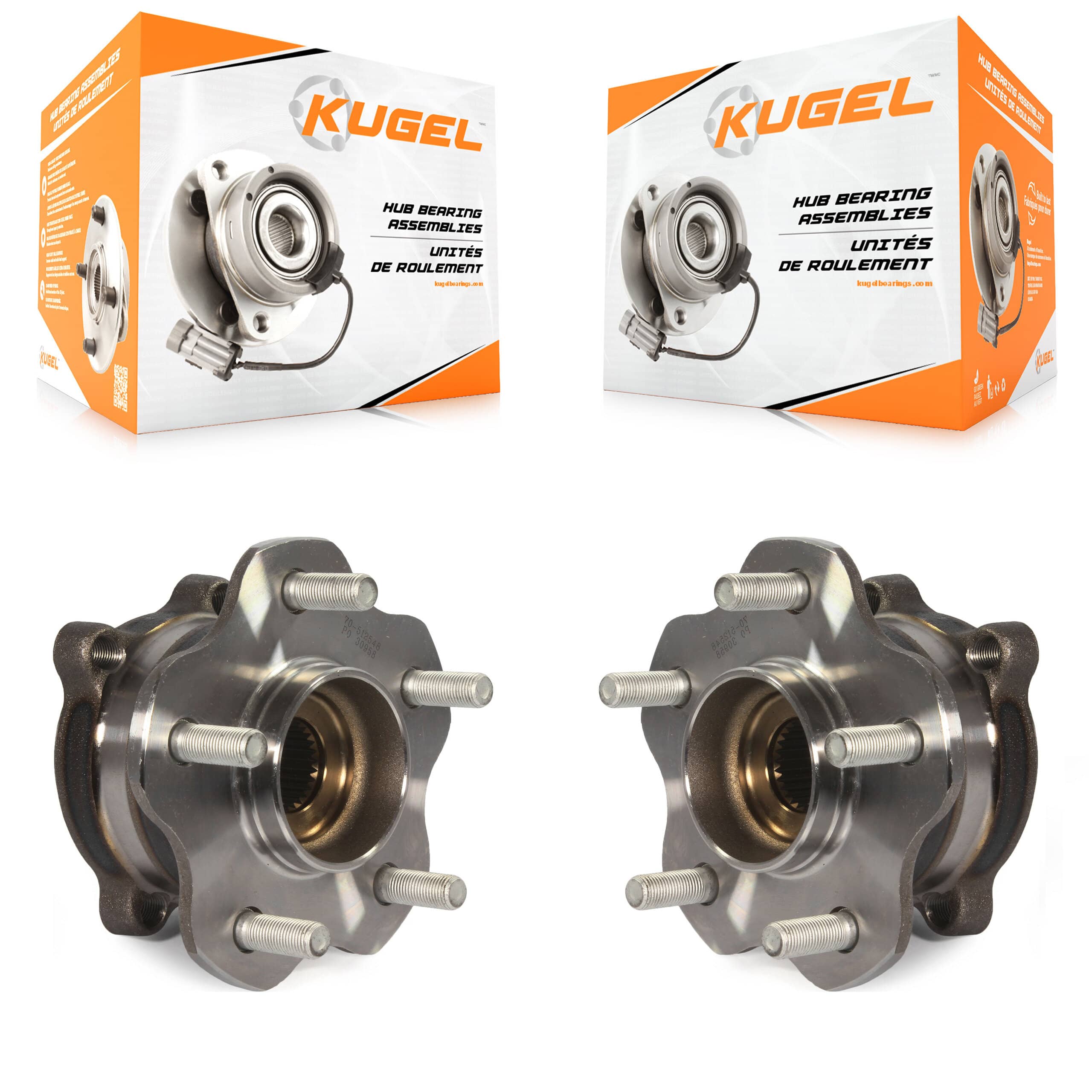 Kugel - K70-101384 - Rear Wheel Bearing and Hub Assembly Kits