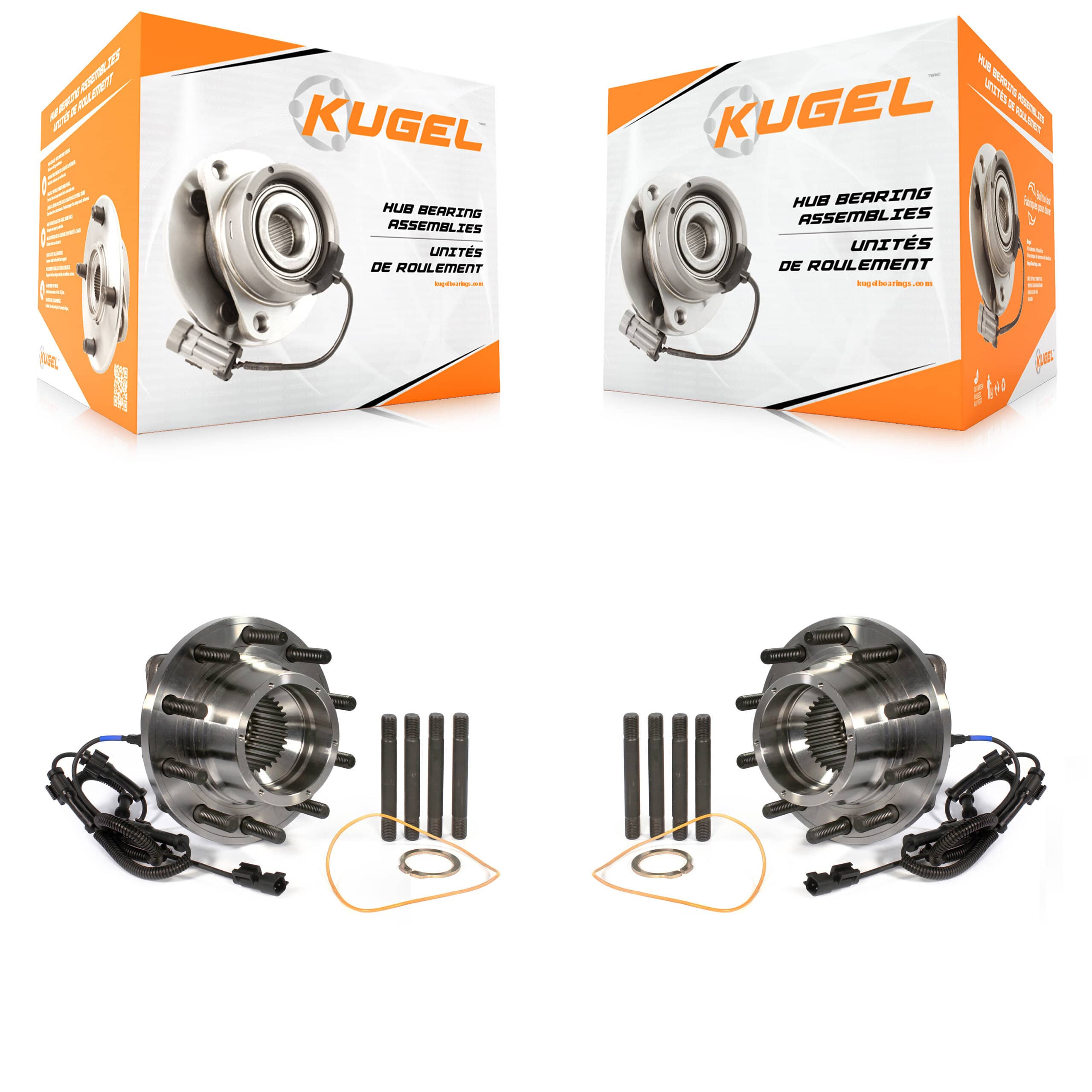 Kugel - K70-101415 - Front Wheel Bearing and Hub Assembly Kits