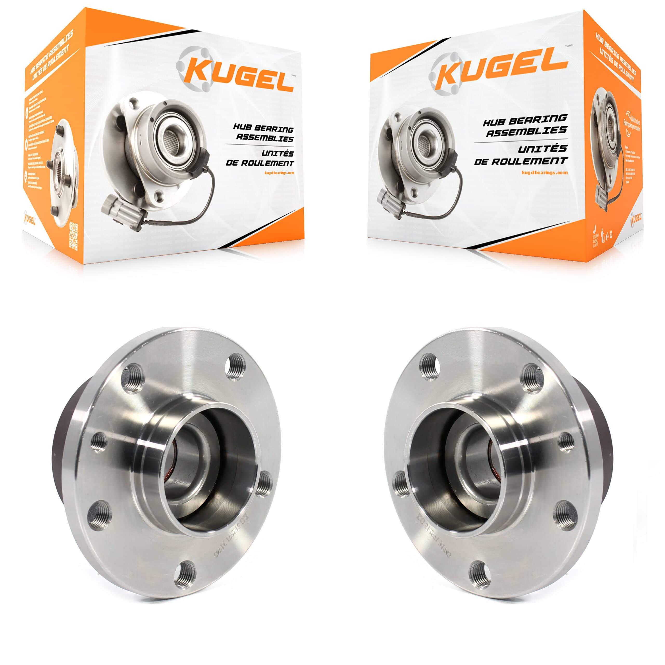 Kugel - K70-101510 - Rear Wheel Bearing and Hub Assembly Kits