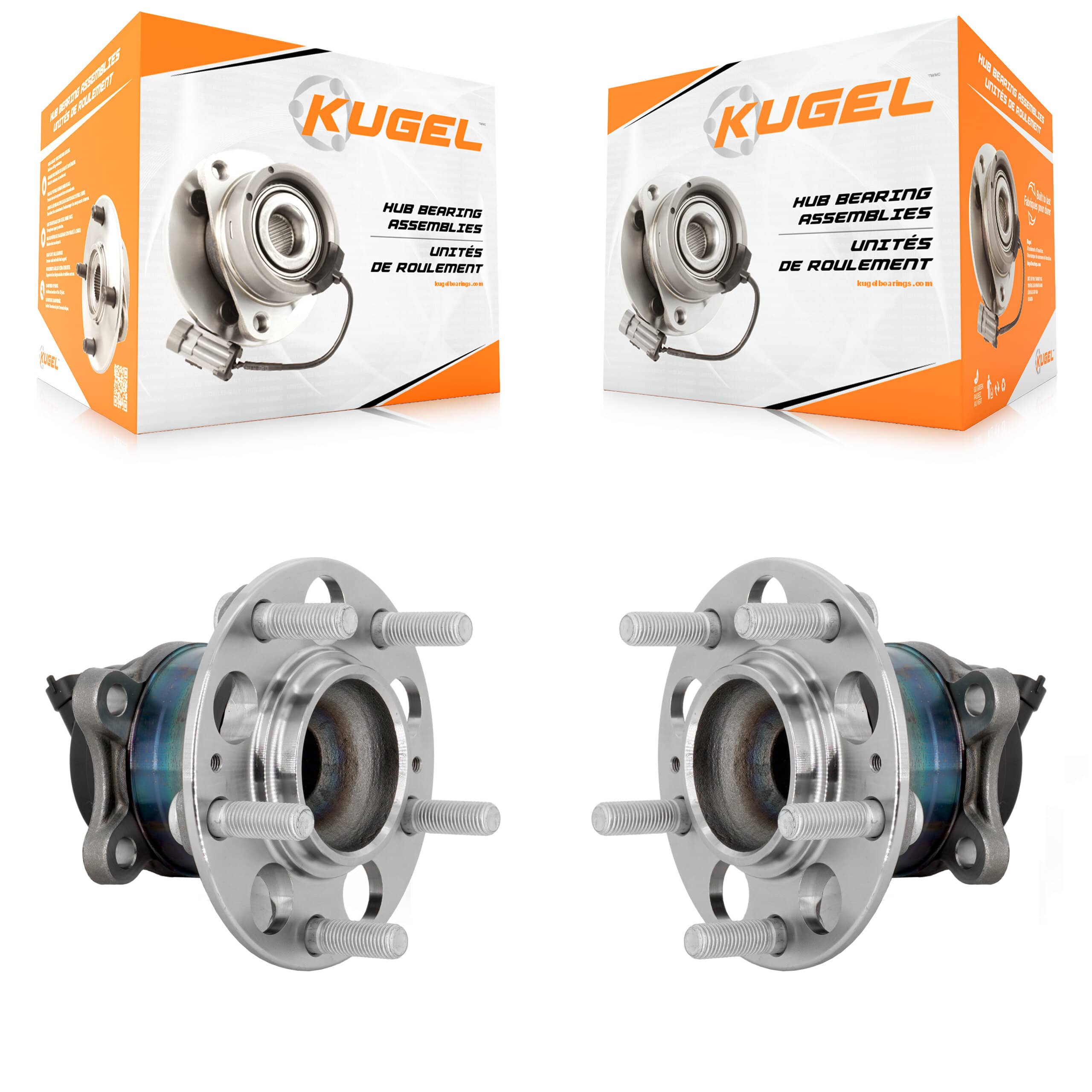 Kugel - K70-102125 - Rear Wheel Bearing and Hub Assembly Kits