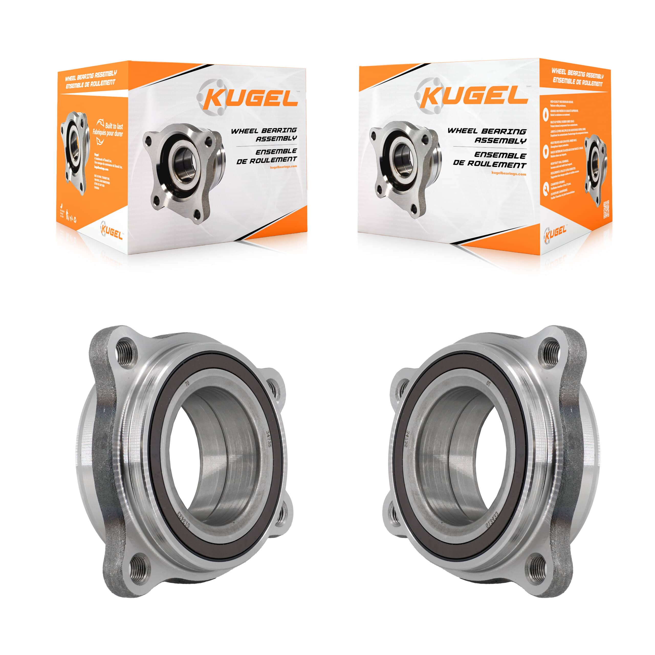 Kugel - K70-102250 - Front Wheel Bearing Assembly Kits