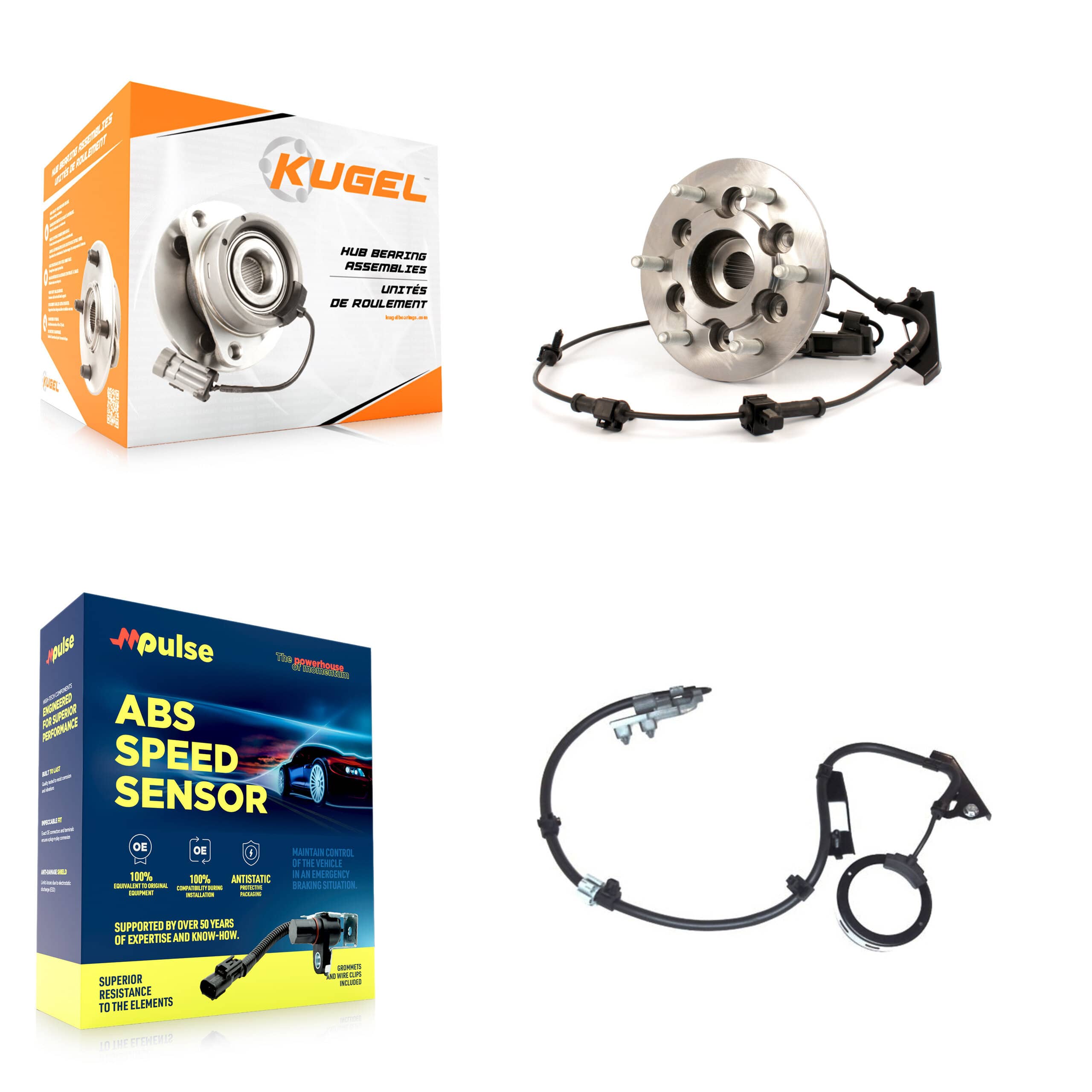 Kugel - K7S-100002 - Front Left Wheel Bearing and Hub Assembly Kits