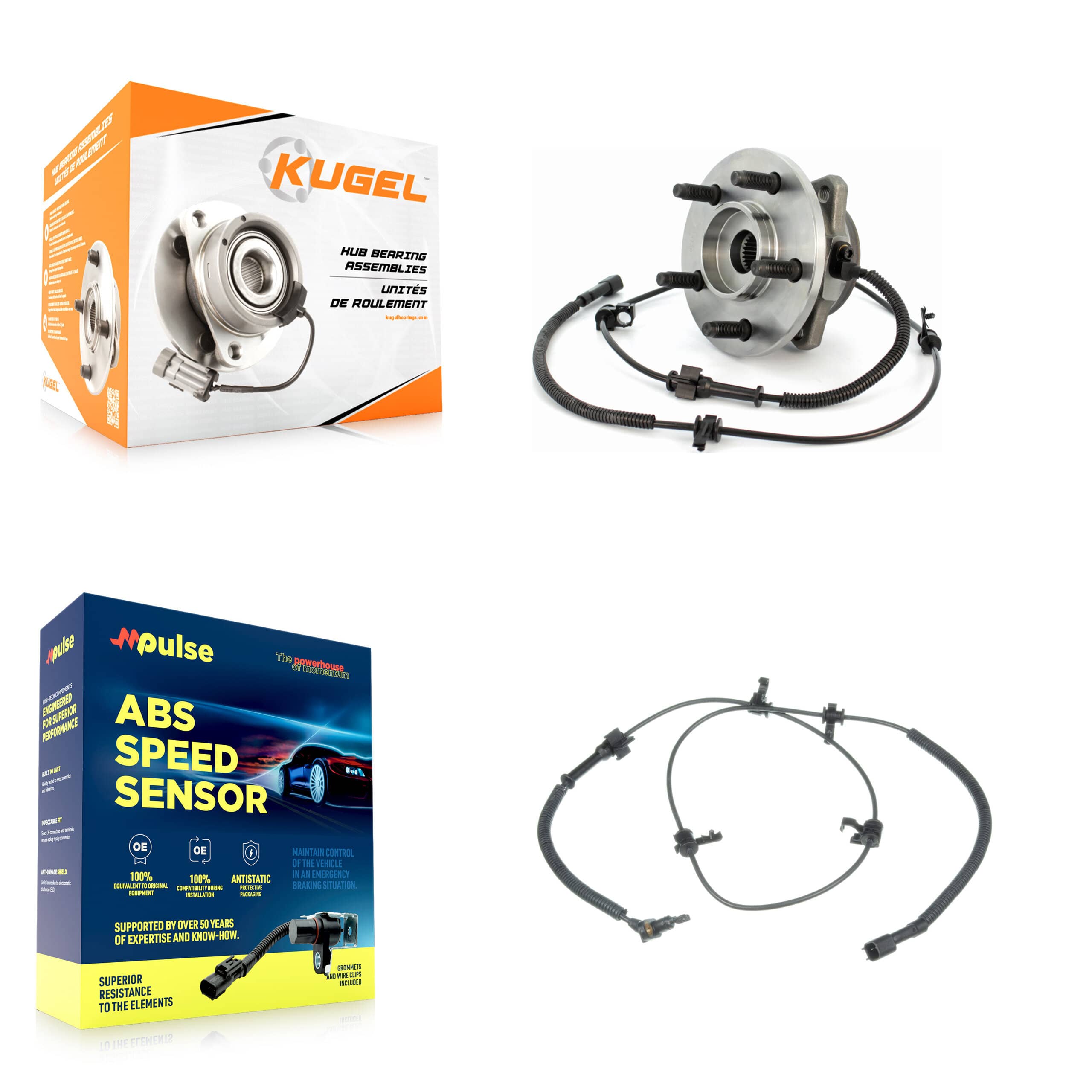 Kugel - K7S-100014 - Front Left Wheel Bearing and Hub Assembly Kits