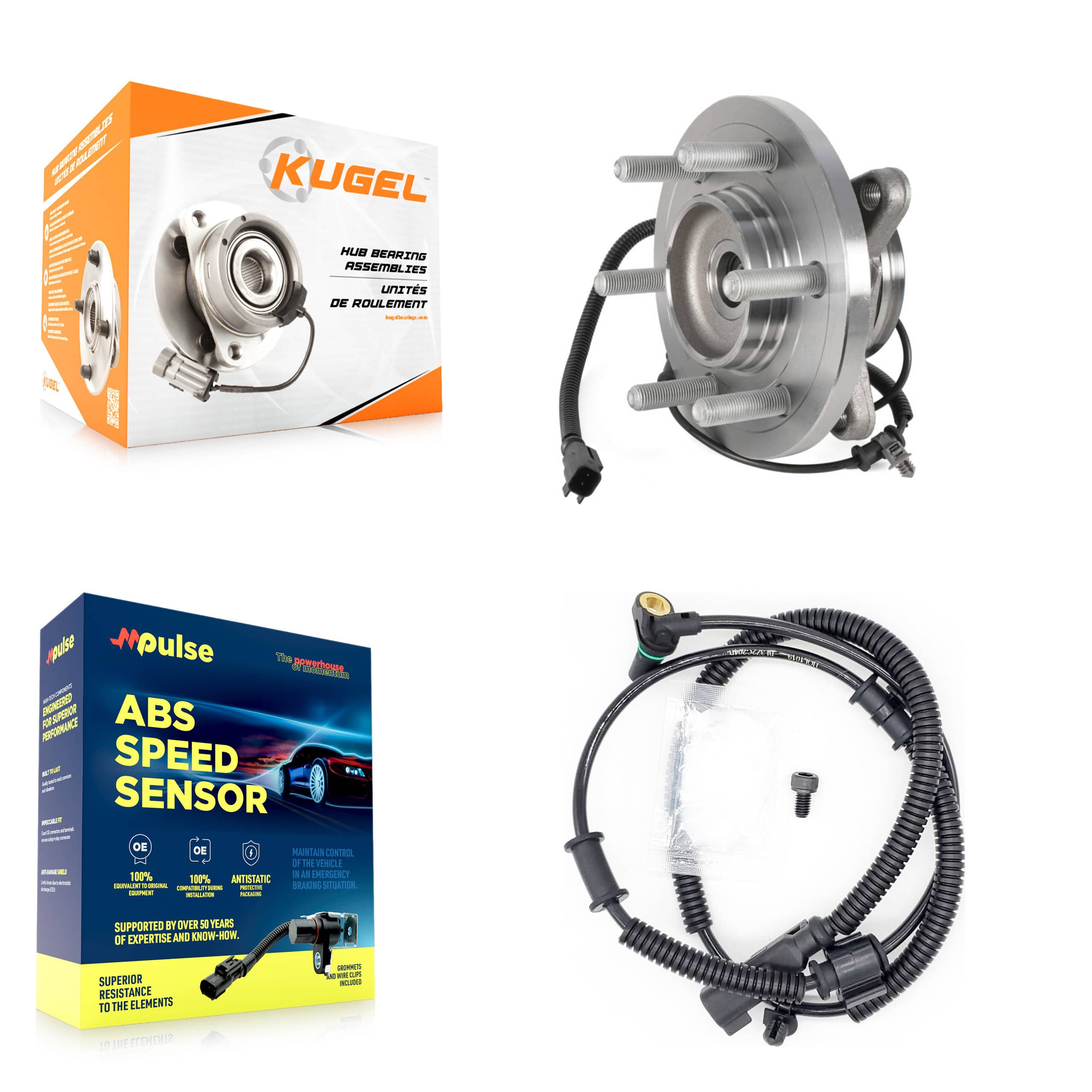 Kugel - K7S-100023 - Front Wheel Bearing and Hub Assembly Kits