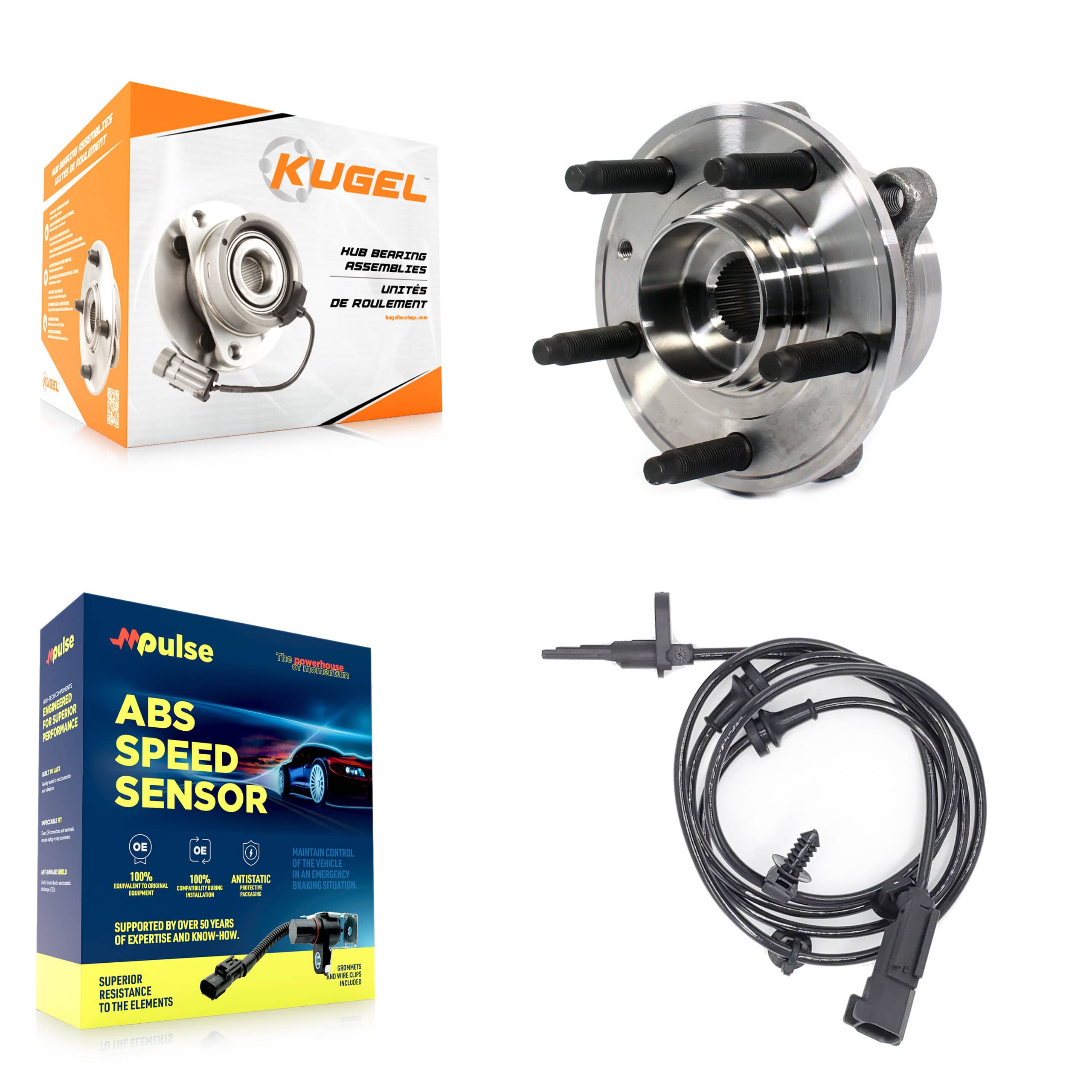 Kugel - K7S-100034 - Front Wheel Bearing and Hub Assembly Kits