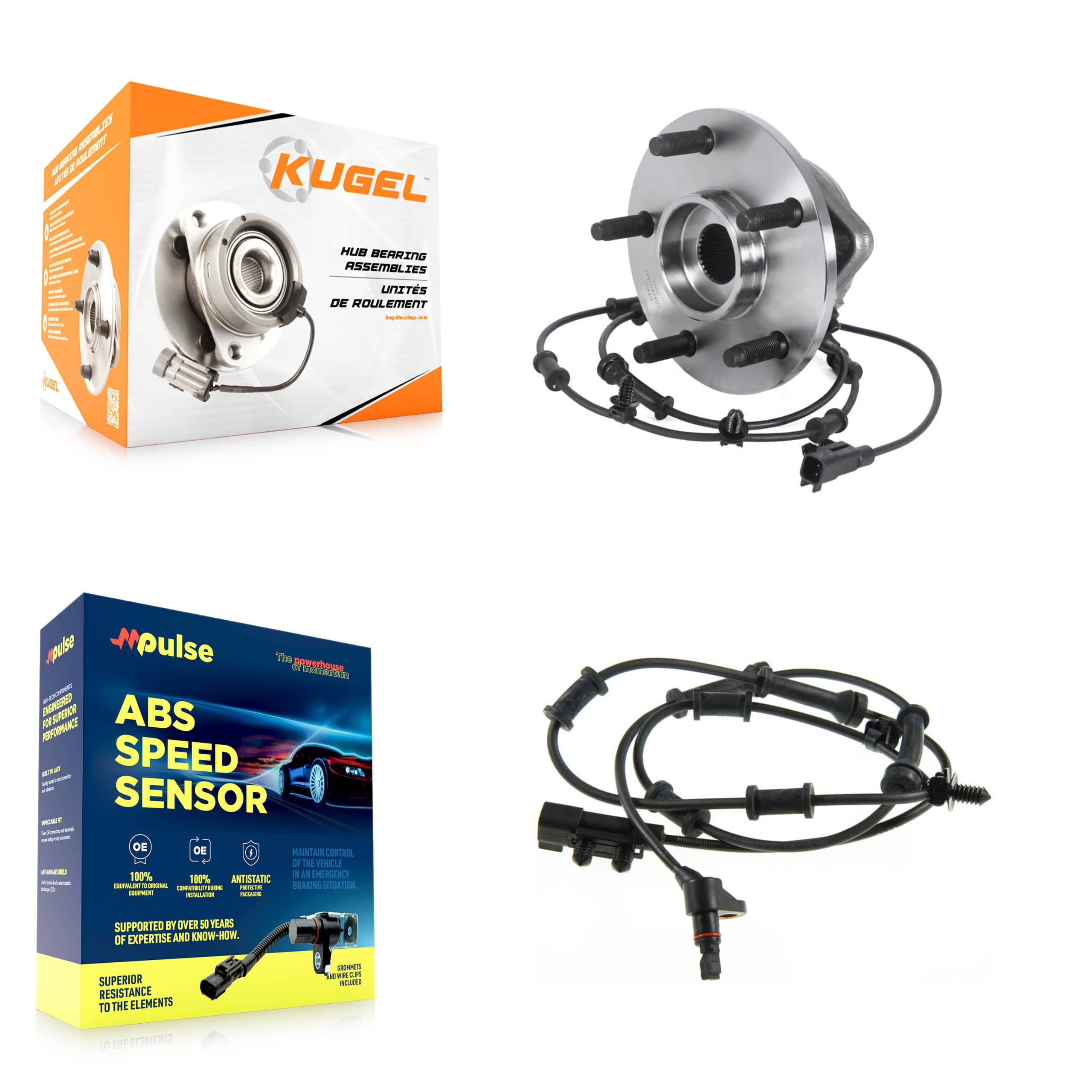 Kugel - K7S-100059 - Front Wheel Bearing and Hub Assembly Kits