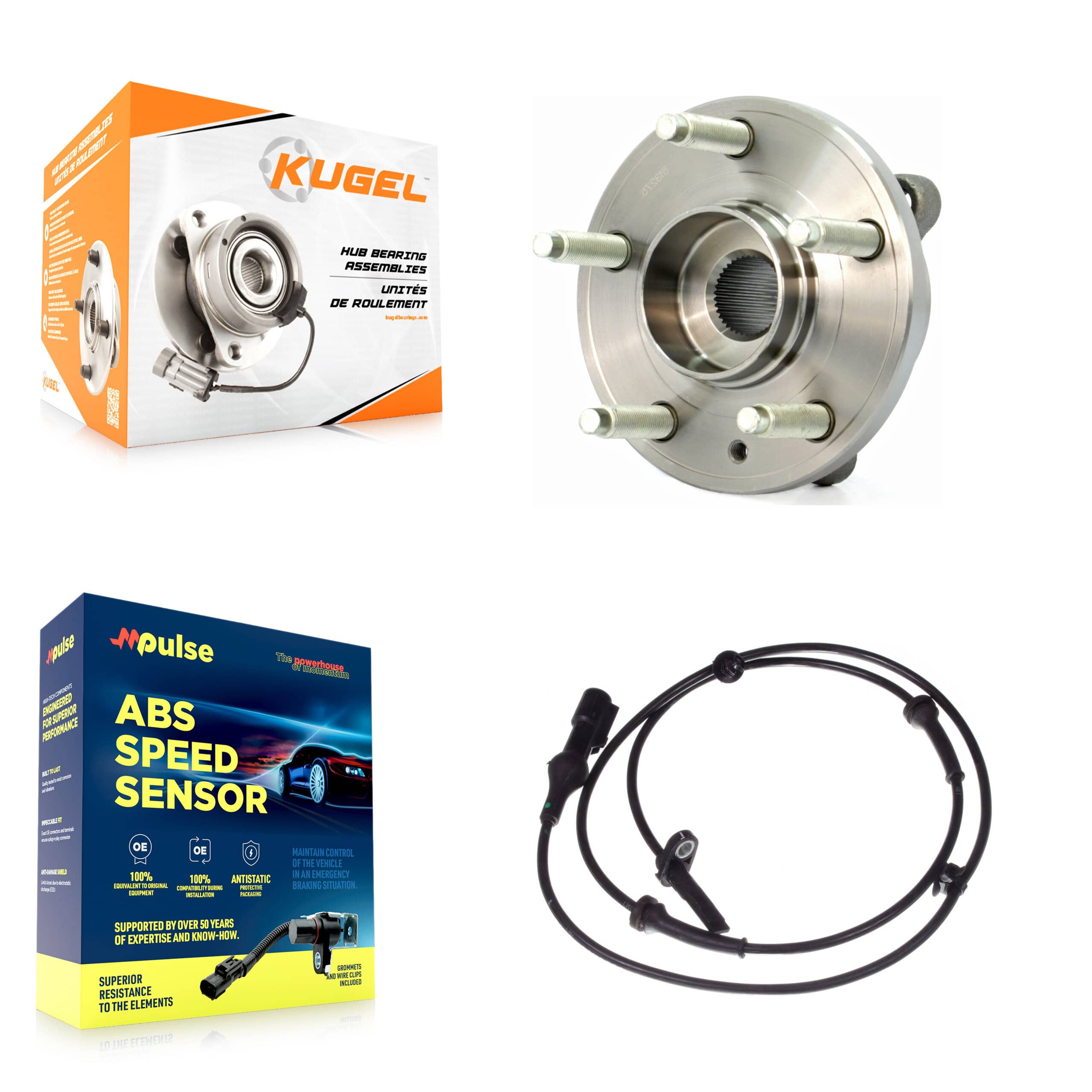 Kugel - K7S-100066 - Front Wheel Bearing and Hub Assembly Kits