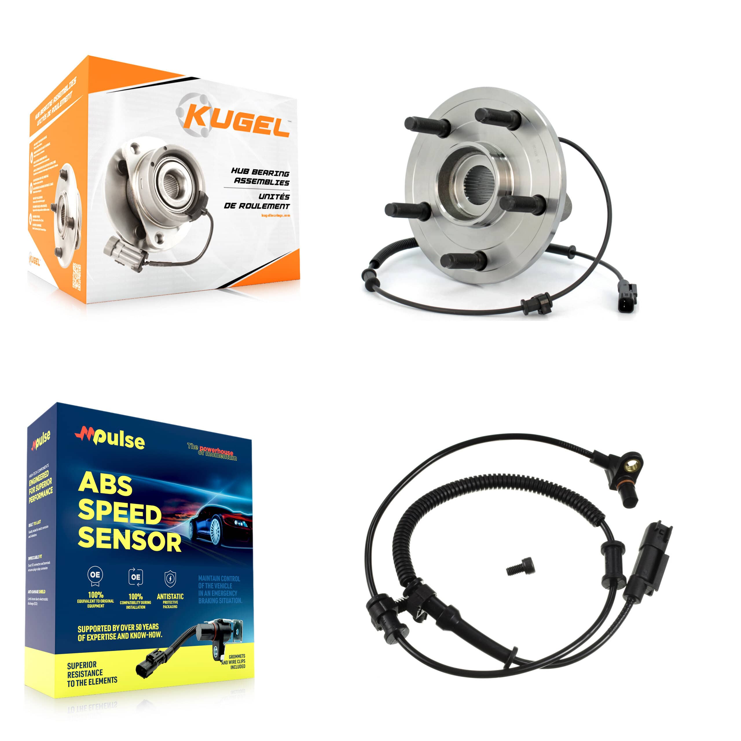Kugel - K7S-100070 - Front Wheel Bearing and Hub Assembly Kits