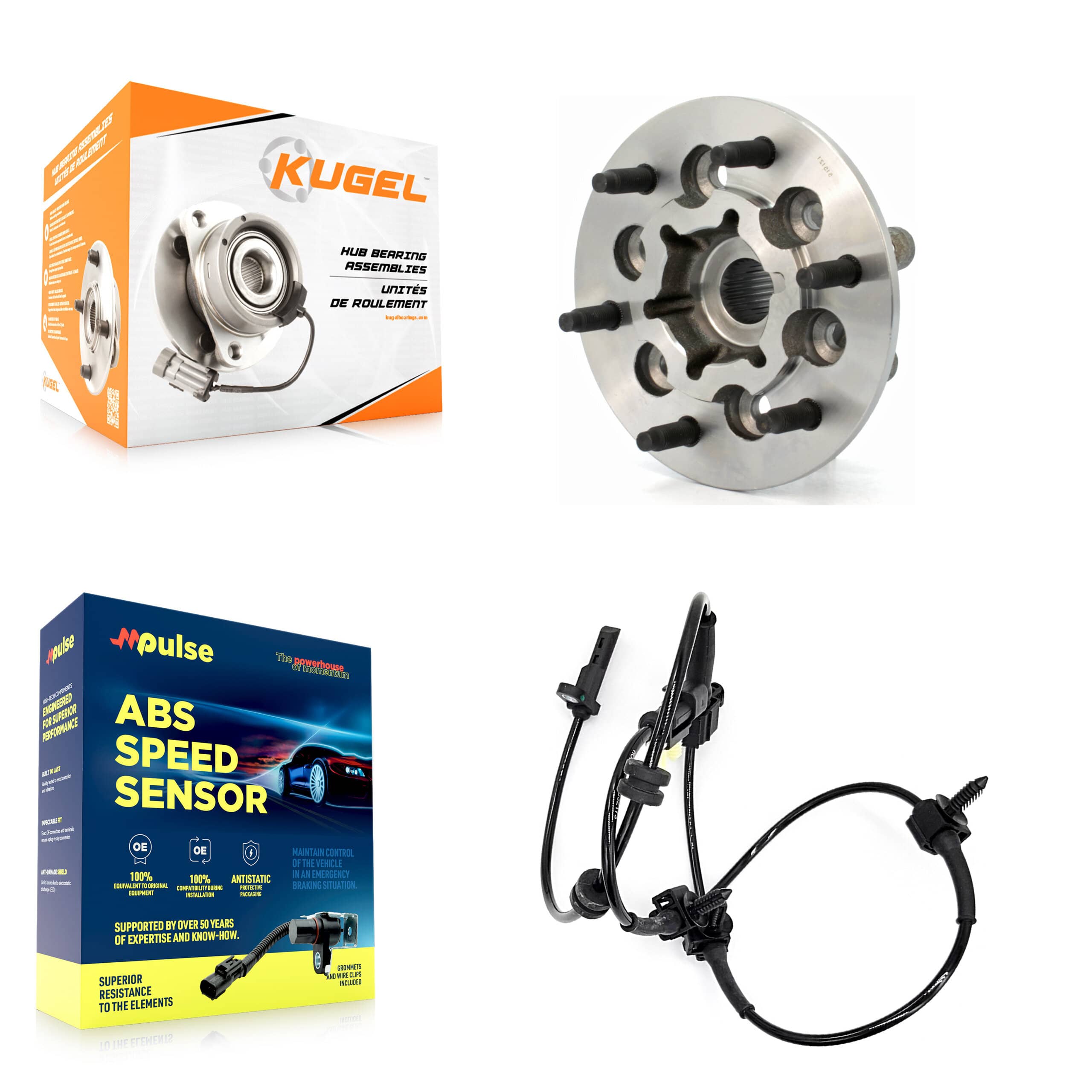 Kugel - K7S-100073 - Front Wheel Bearing and Hub Assembly Kits
