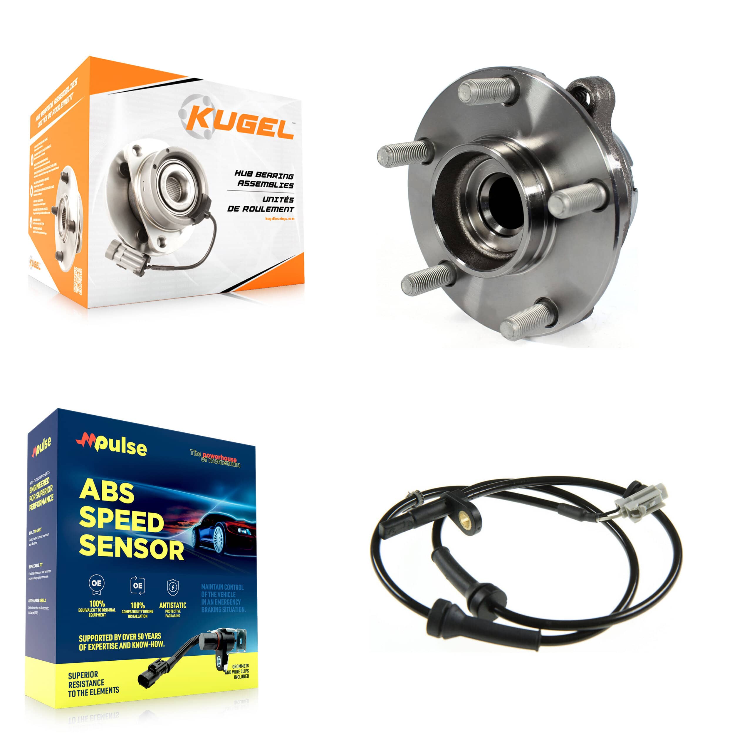 Kugel - K7S-100085 - Front Wheel Bearing and Hub Assembly Kits