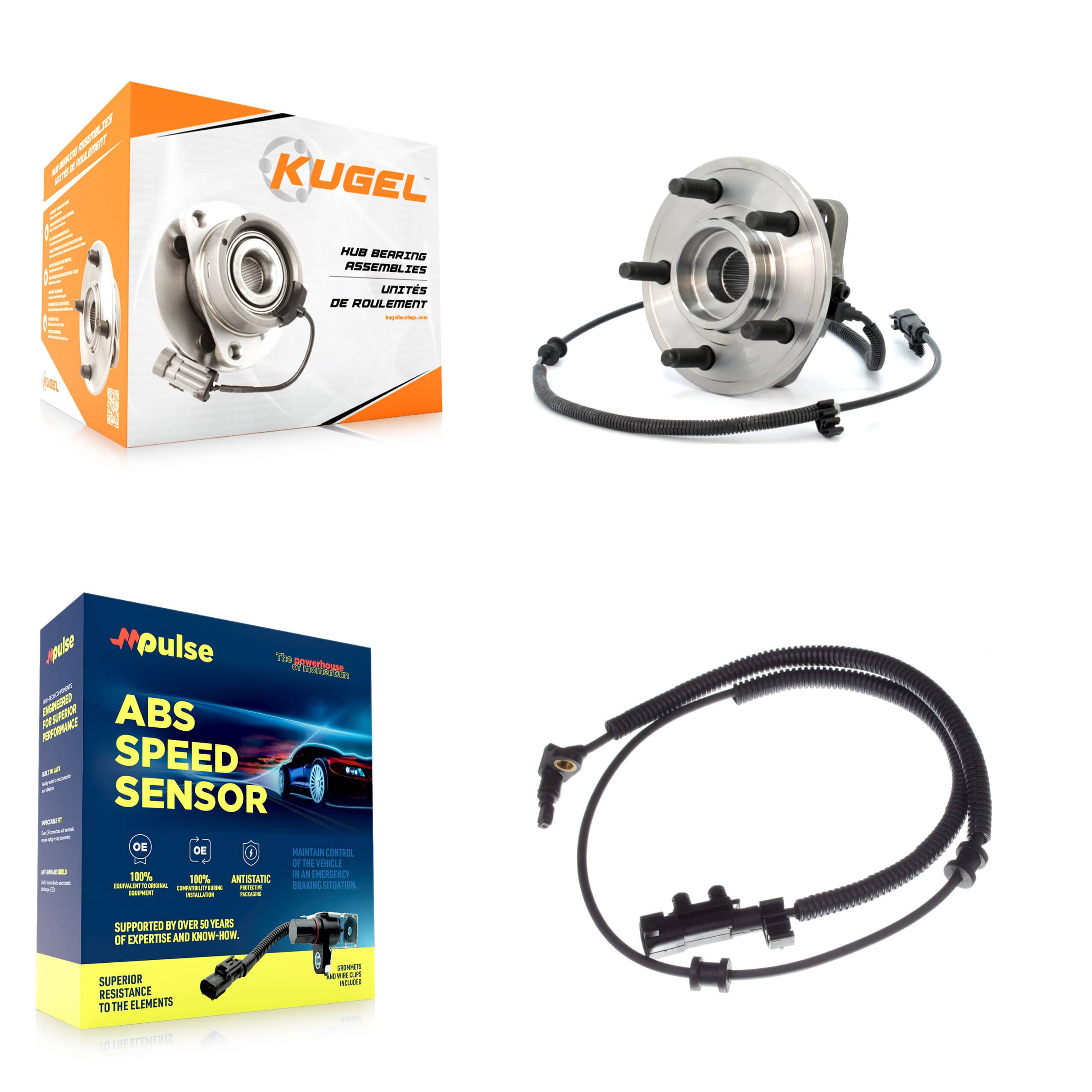 Kugel - K7S-100105 - Front Wheel Bearing and Hub Assembly Kits