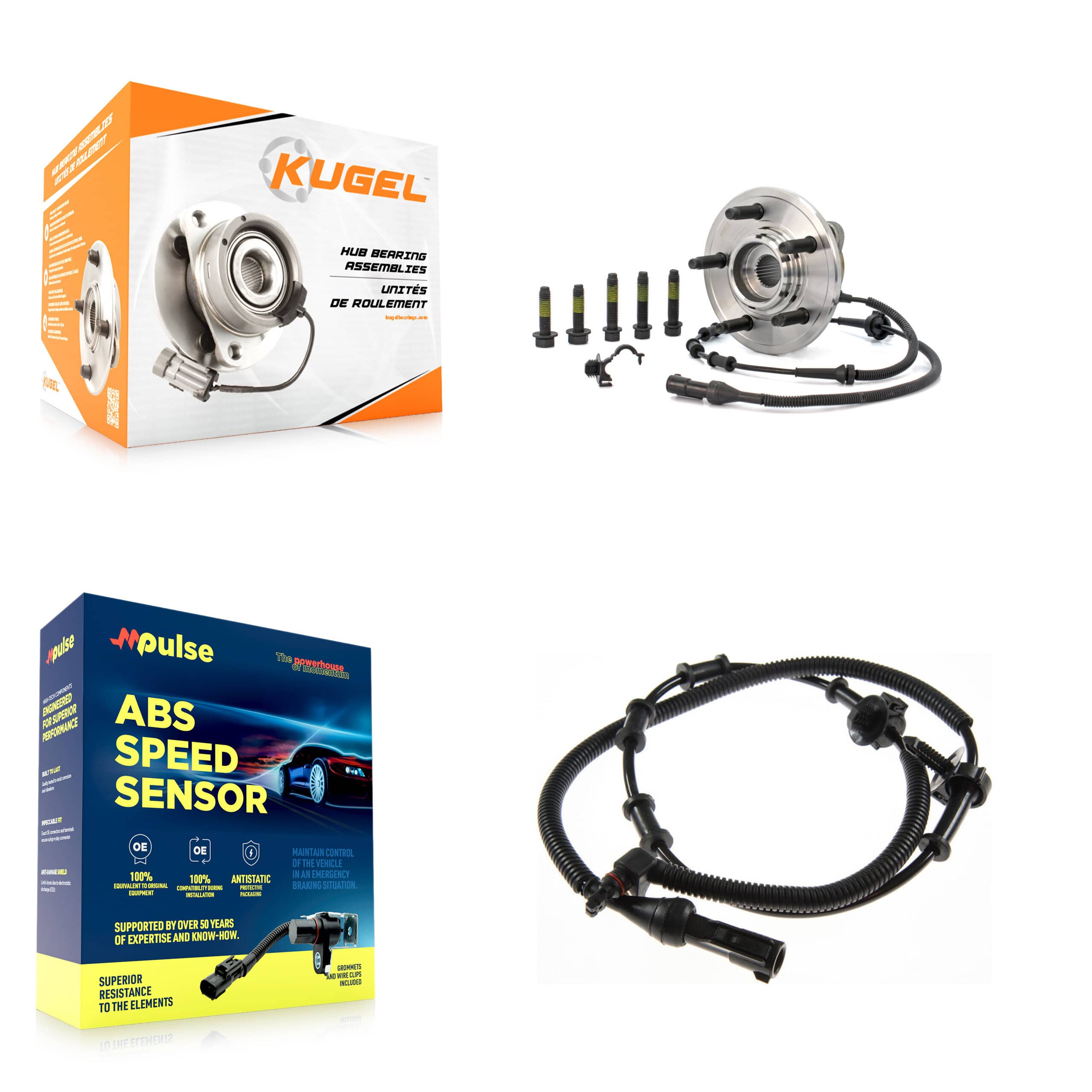 Kugel - K7S-100110 - Front Wheel Bearing and Hub Assembly Kits