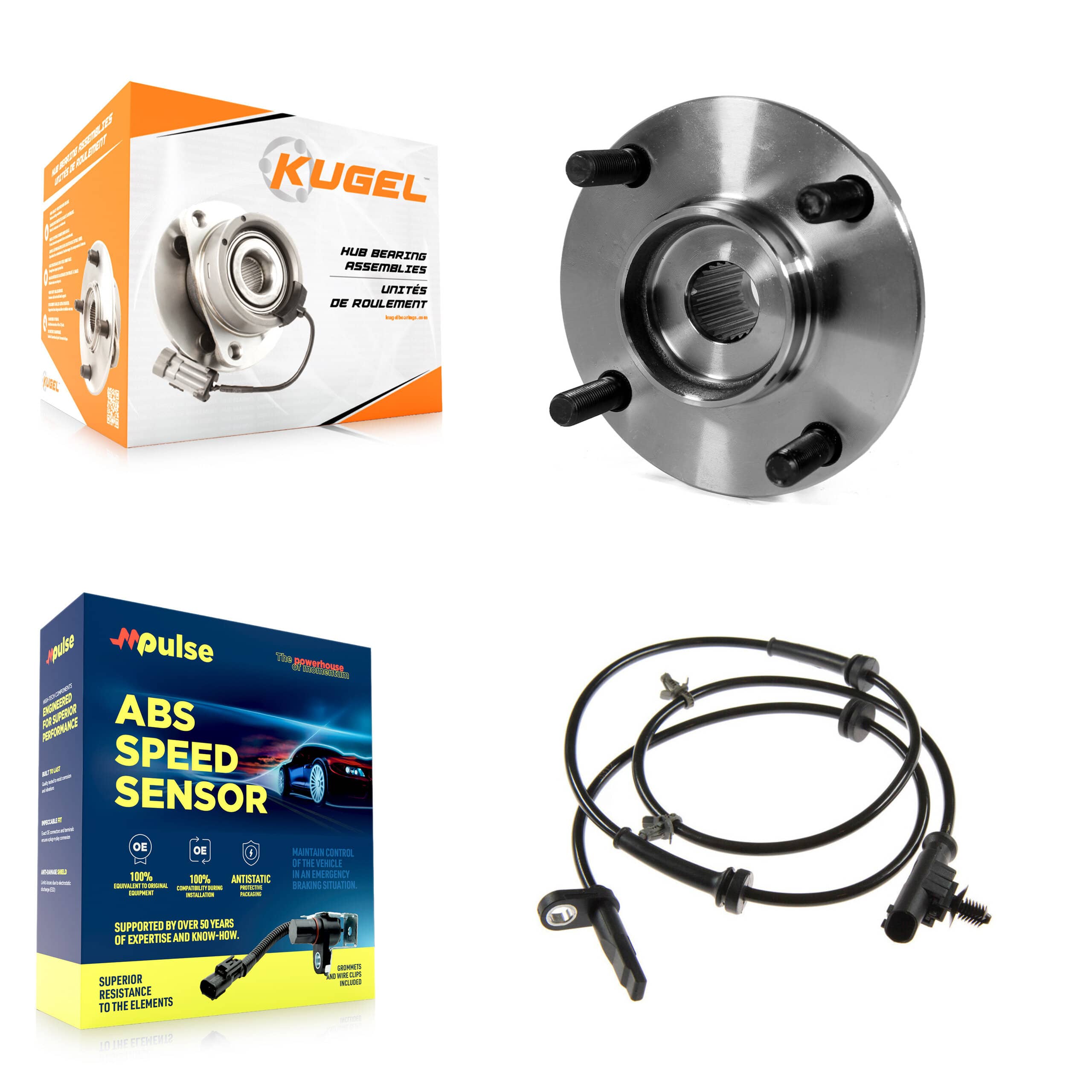 Kugel - K7S-100113 - Front Wheel Bearing and Hub Assembly Kits