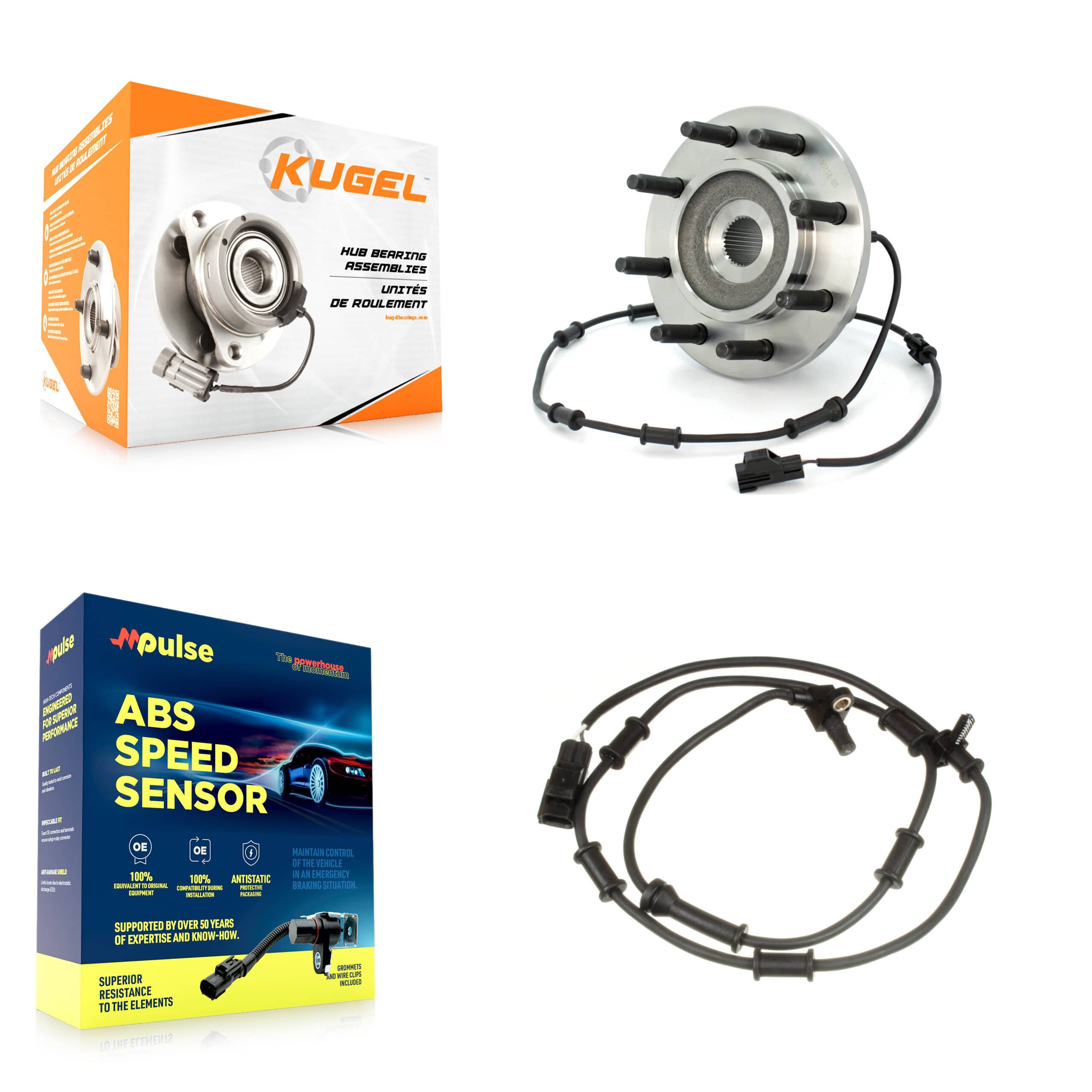 Kugel - K7S-100115 - Front Wheel Bearing and Hub Assembly Kits