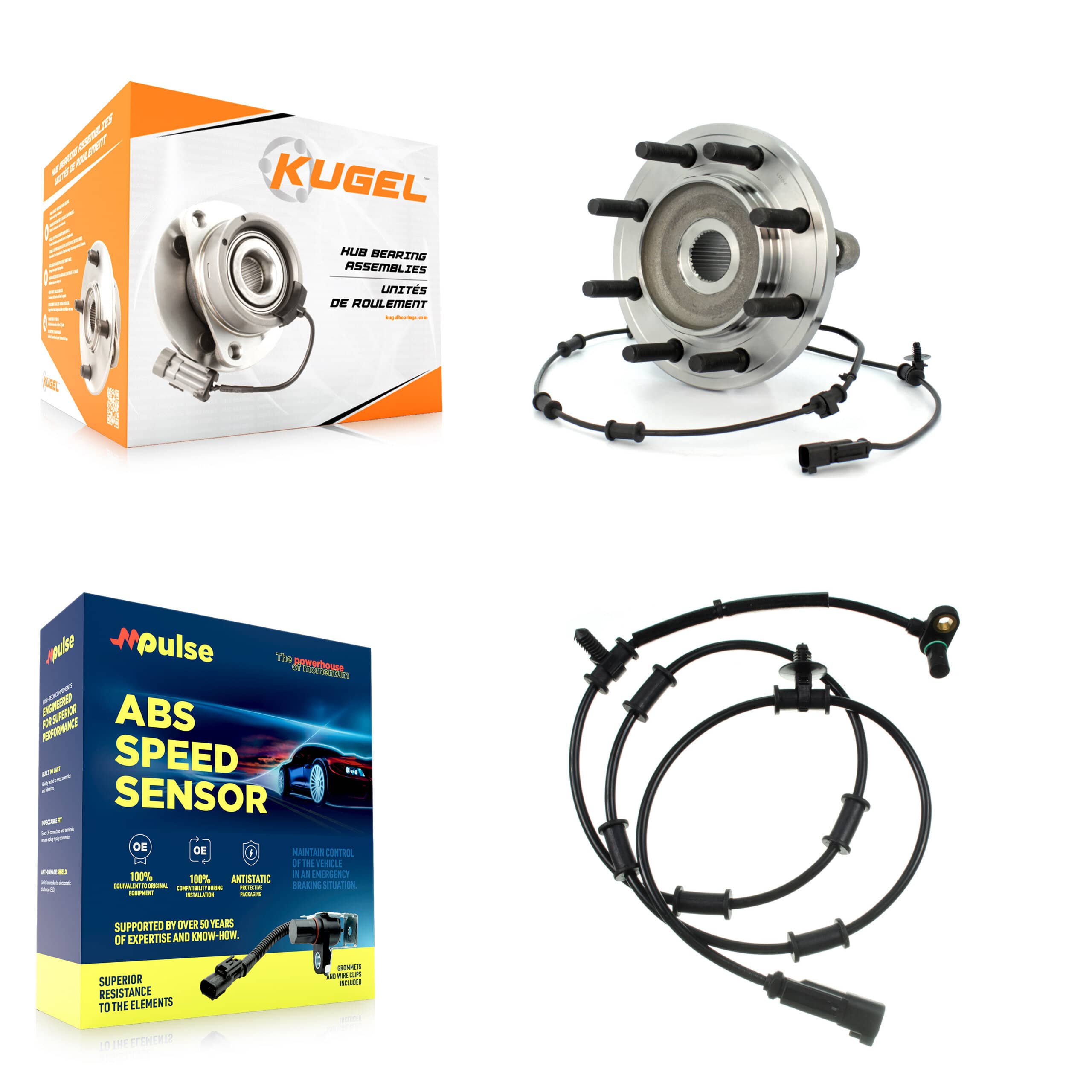 Kugel - K7S-100118 - Front Wheel Bearing and Hub Assembly Kits