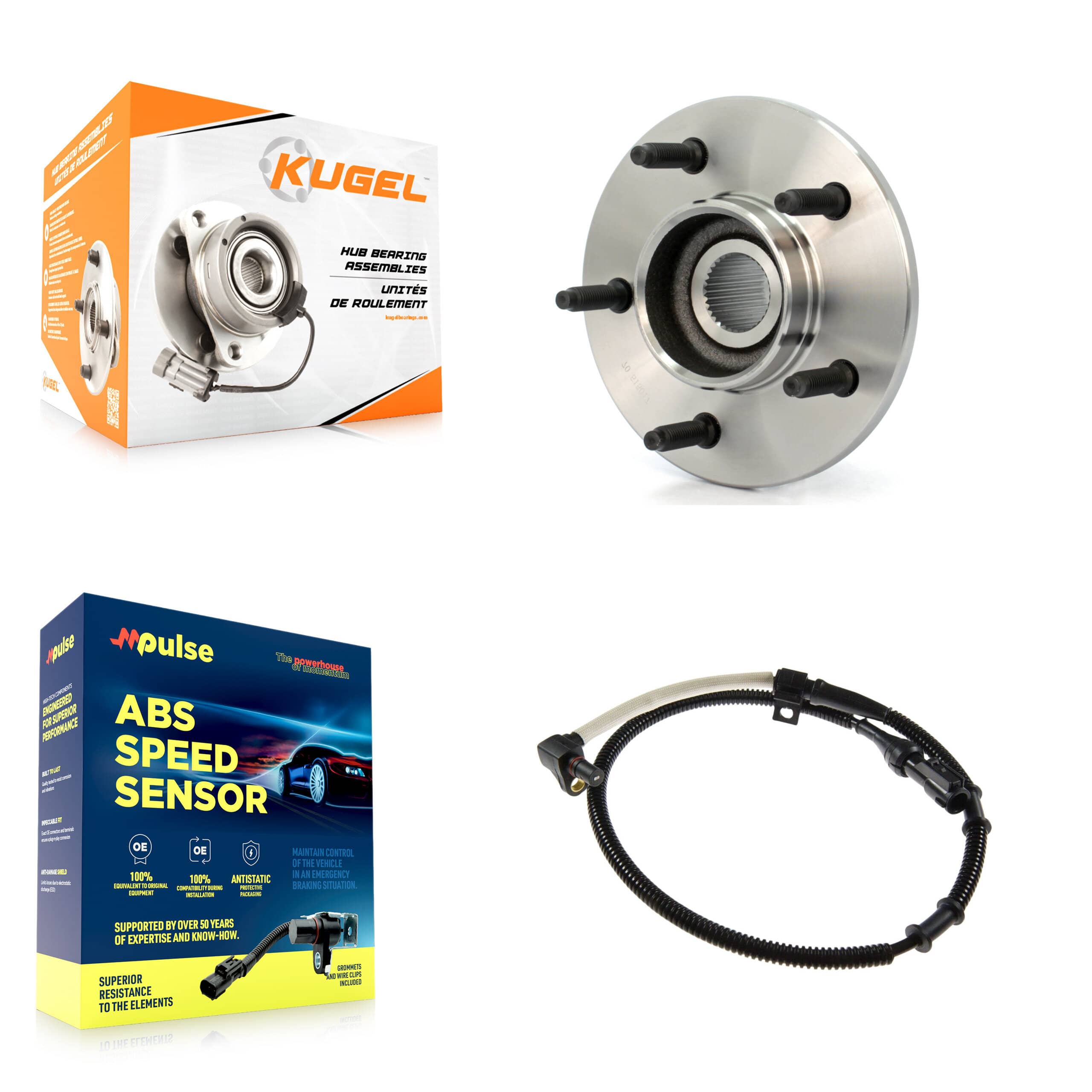 Kugel - K7S-100129 - Front Wheel Bearing and Hub Assembly Kits