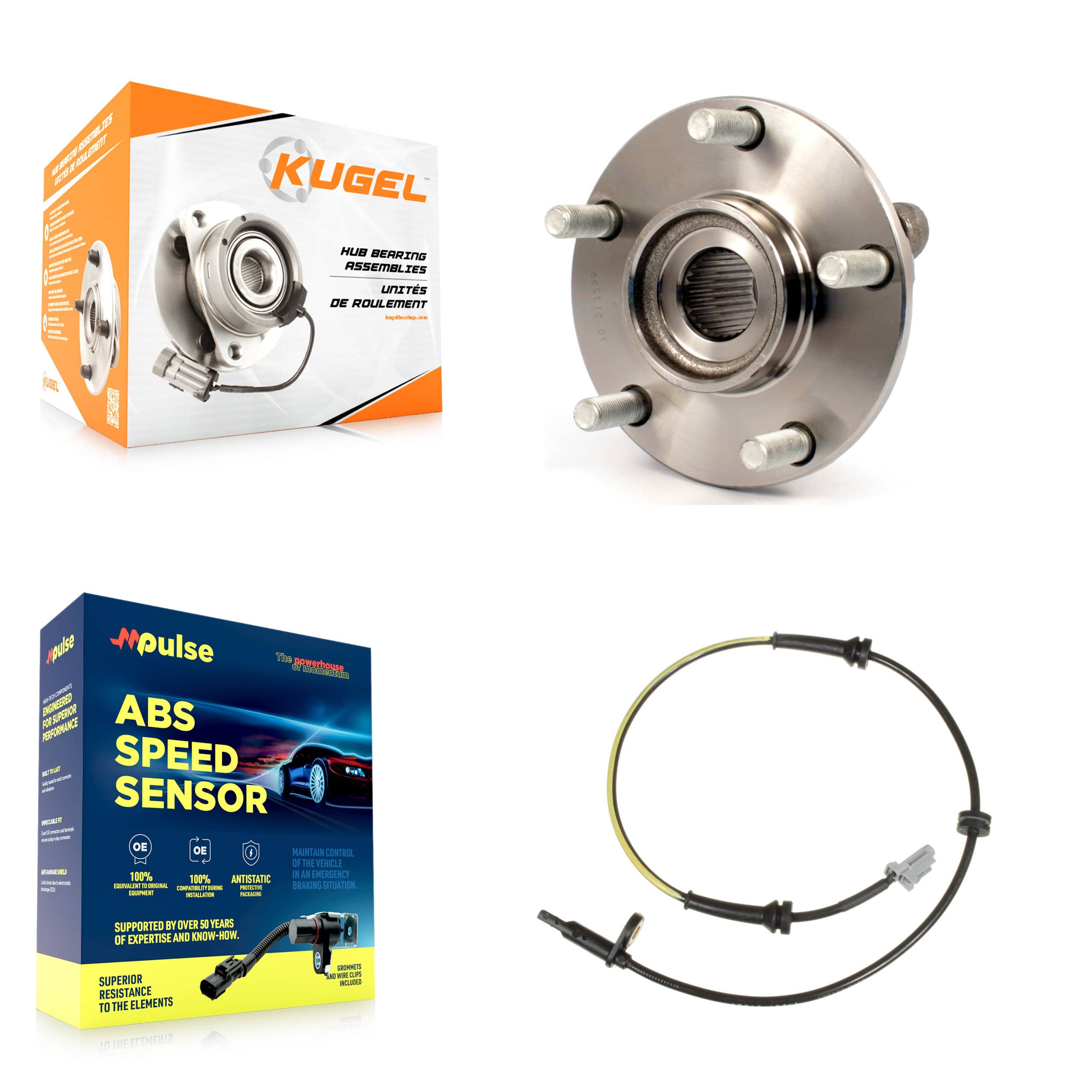 Kugel - K7S-100134 - Front Wheel Bearing and Hub Assembly Kits