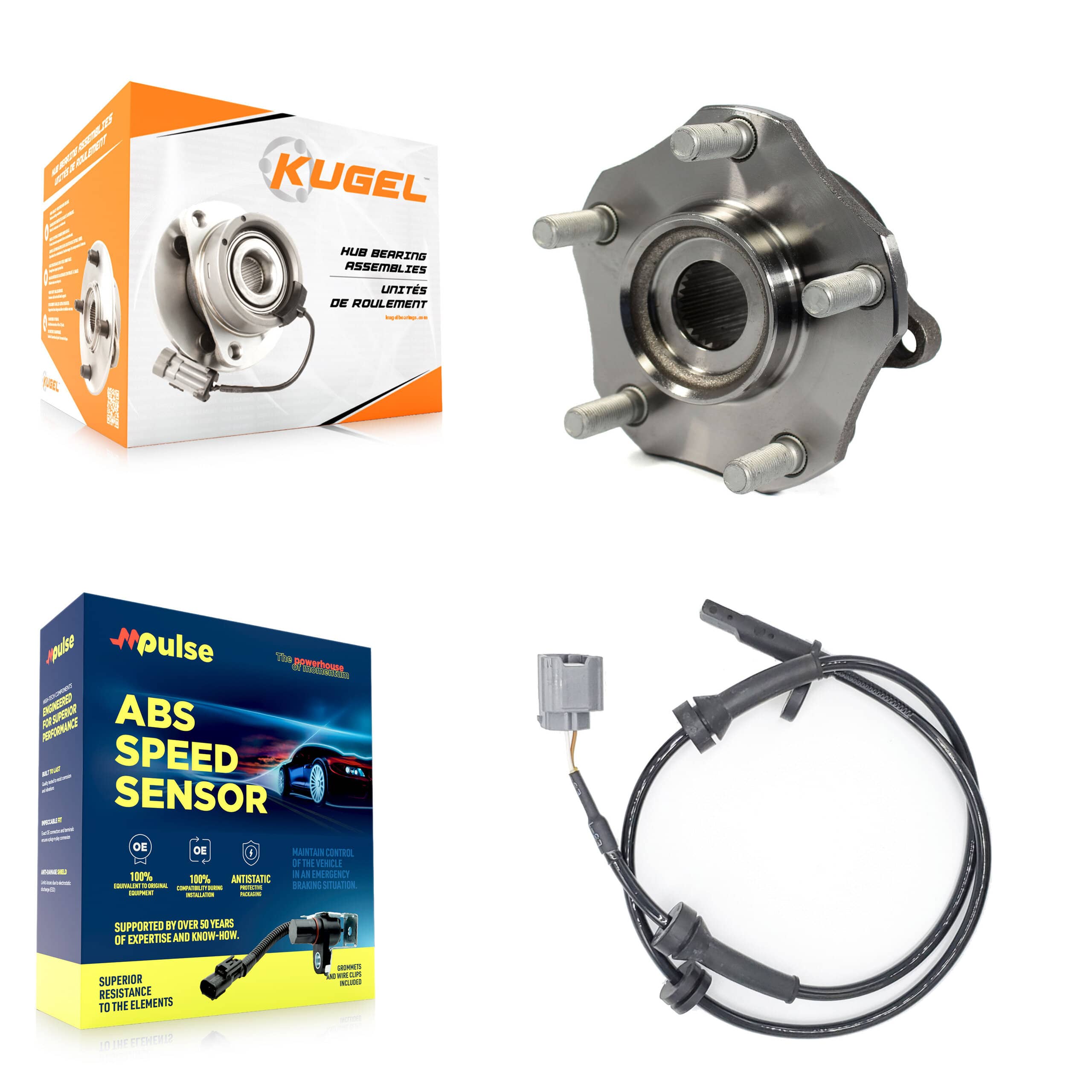 Kugel - K7S-100136 - Front Wheel Bearing and Hub Assembly Kits