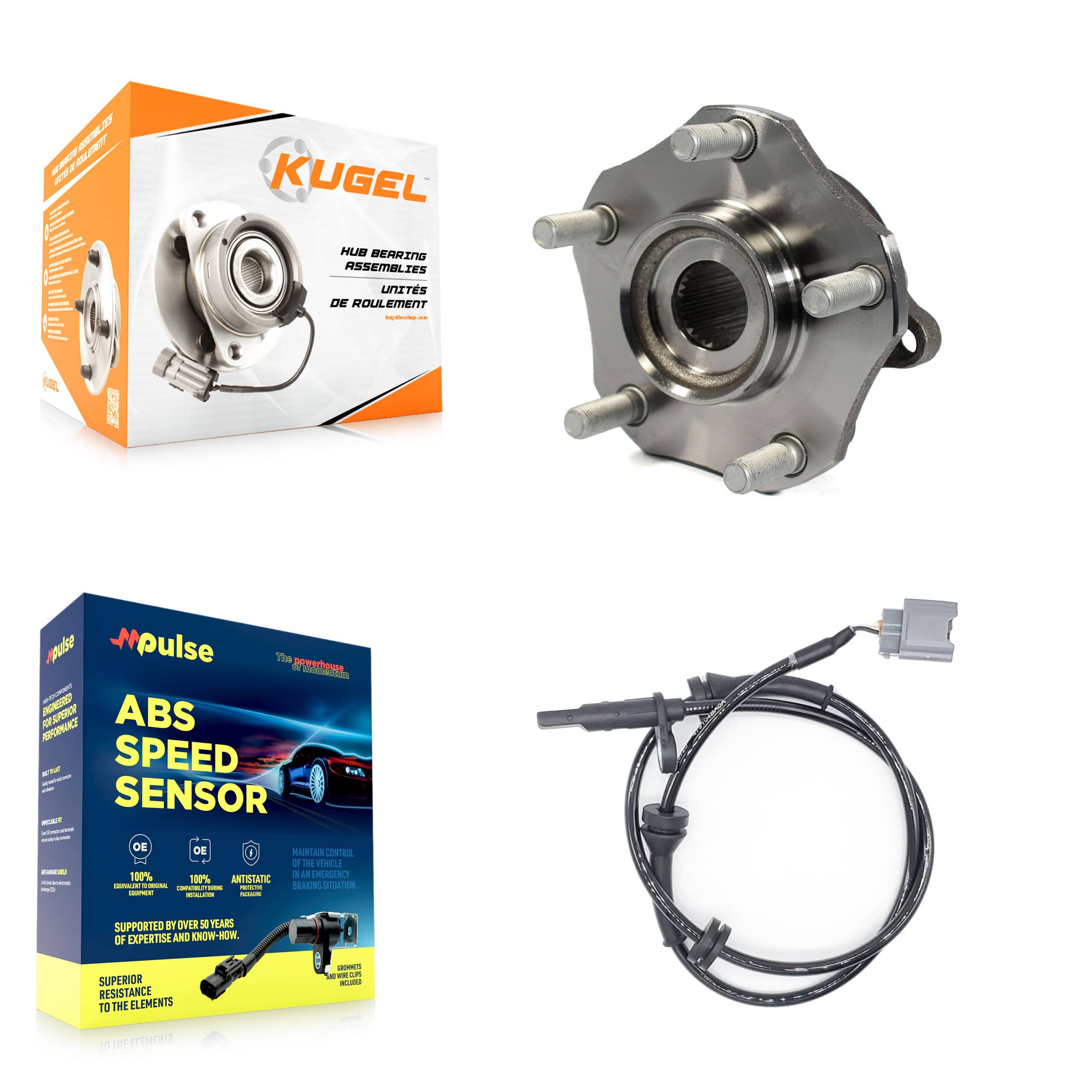 Kugel - K7S-100137 - Front Wheel Bearing and Hub Assembly Kits