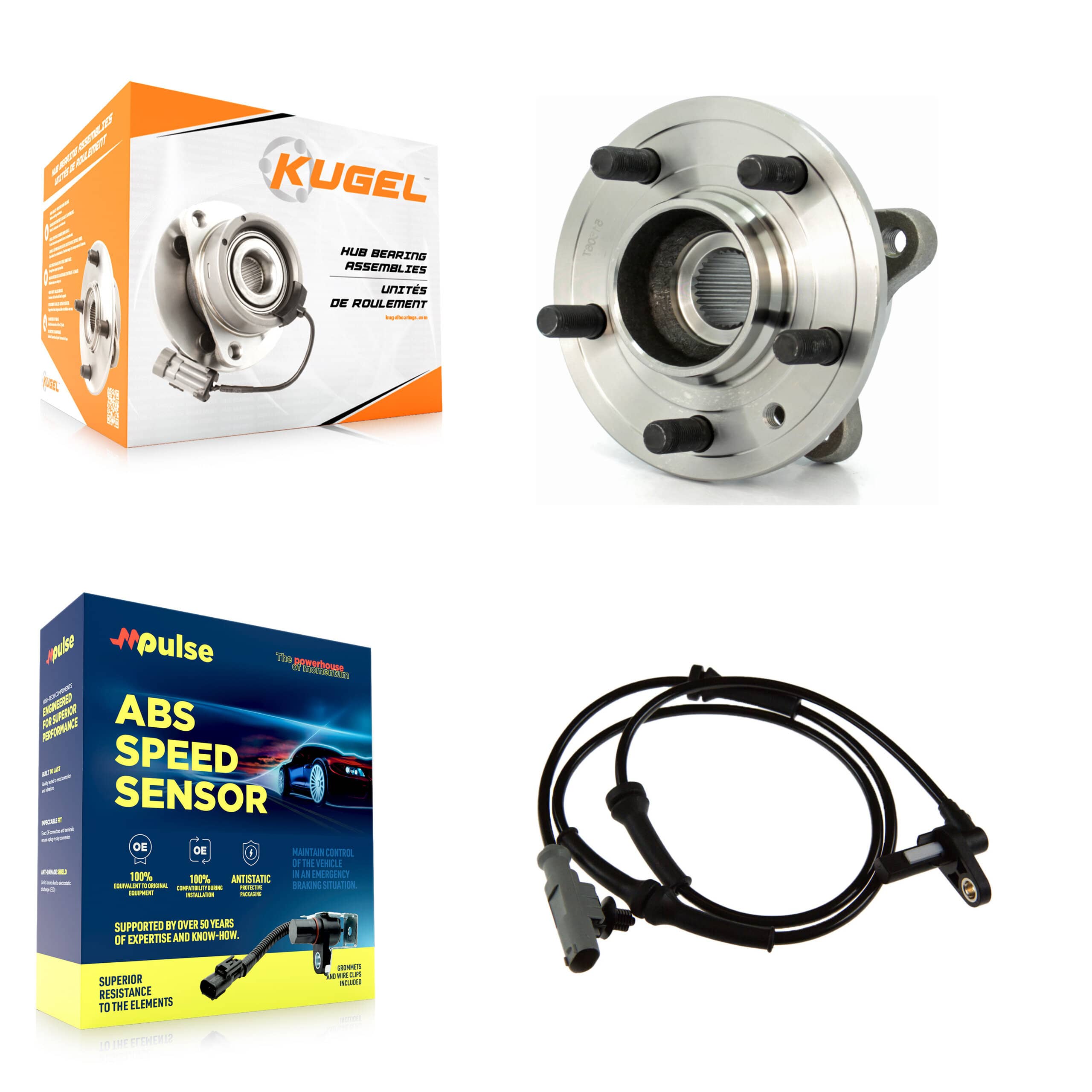 Kugel - K7S-100142 - Front Wheel Bearing and Hub Assembly Kits