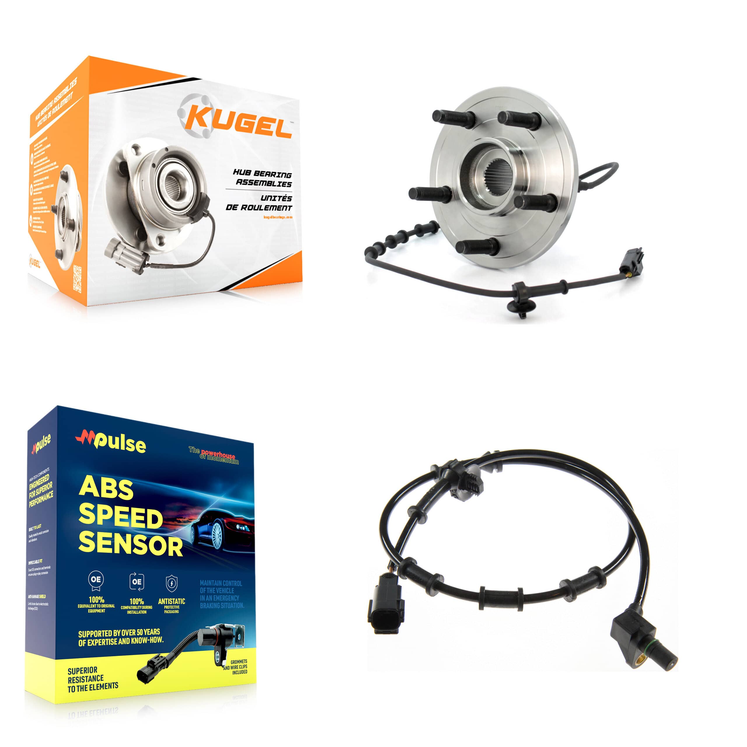 Kugel - K7S-100147 - Front Wheel Bearing and Hub Assembly Kits