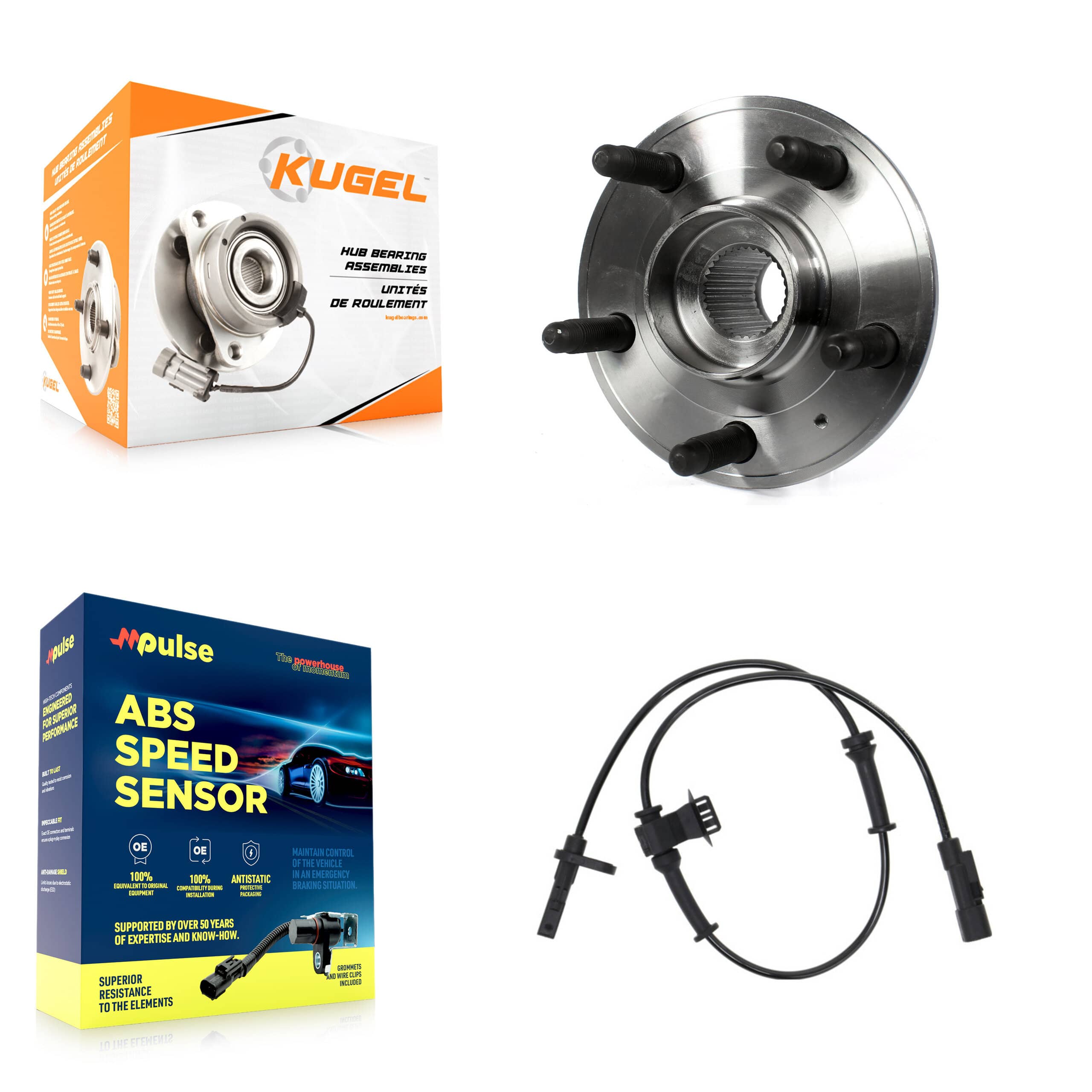 Kugel - K7S-100163 - Front Wheel Bearing and Hub Assembly Kits