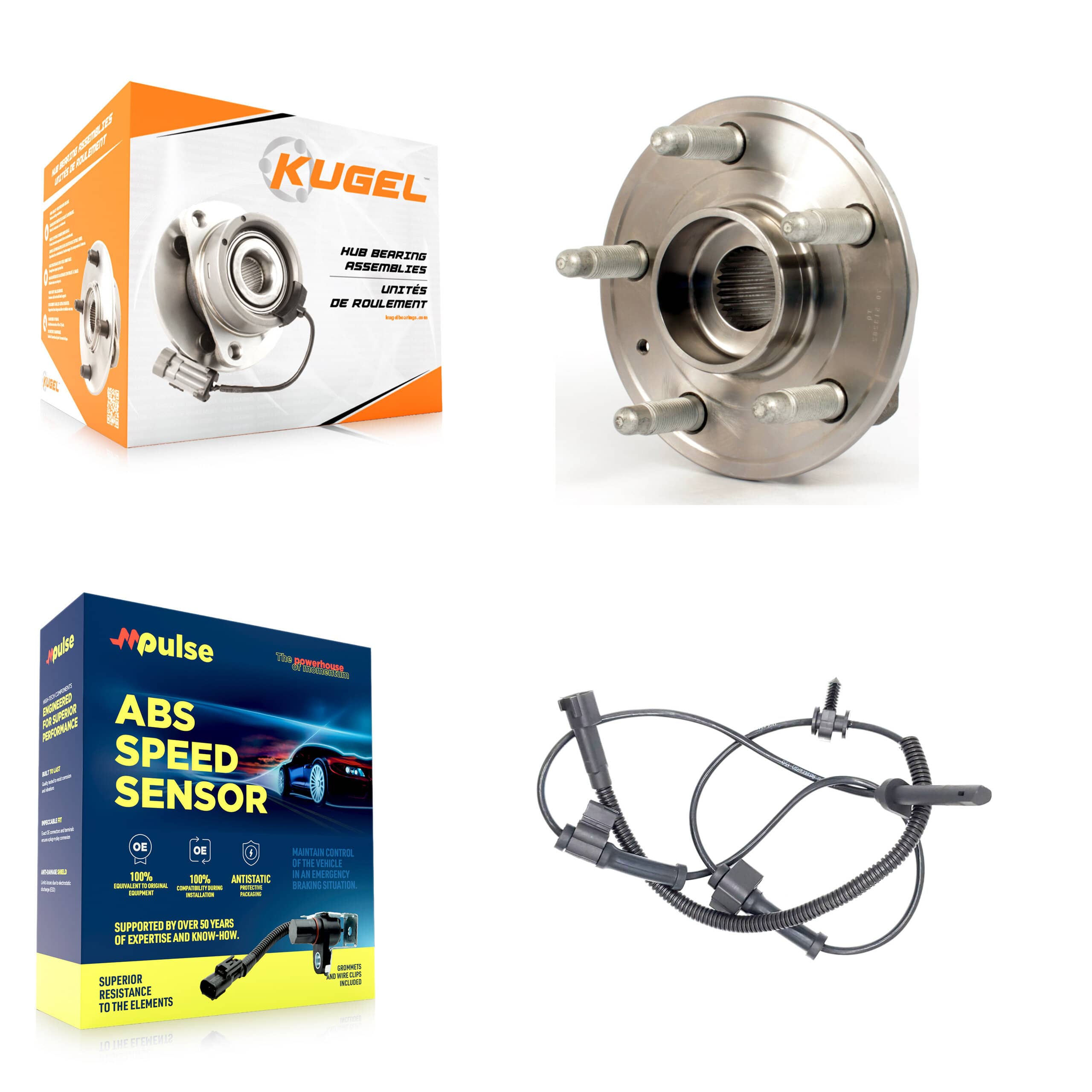 Kugel - K7S-100166 - Front Wheel Bearing and Hub Assembly Kits
